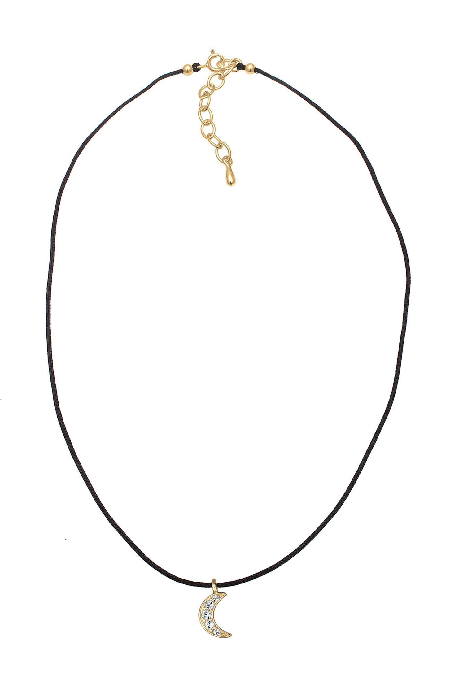 Elli Collier »Choker Halbmond Kristalle Silber«