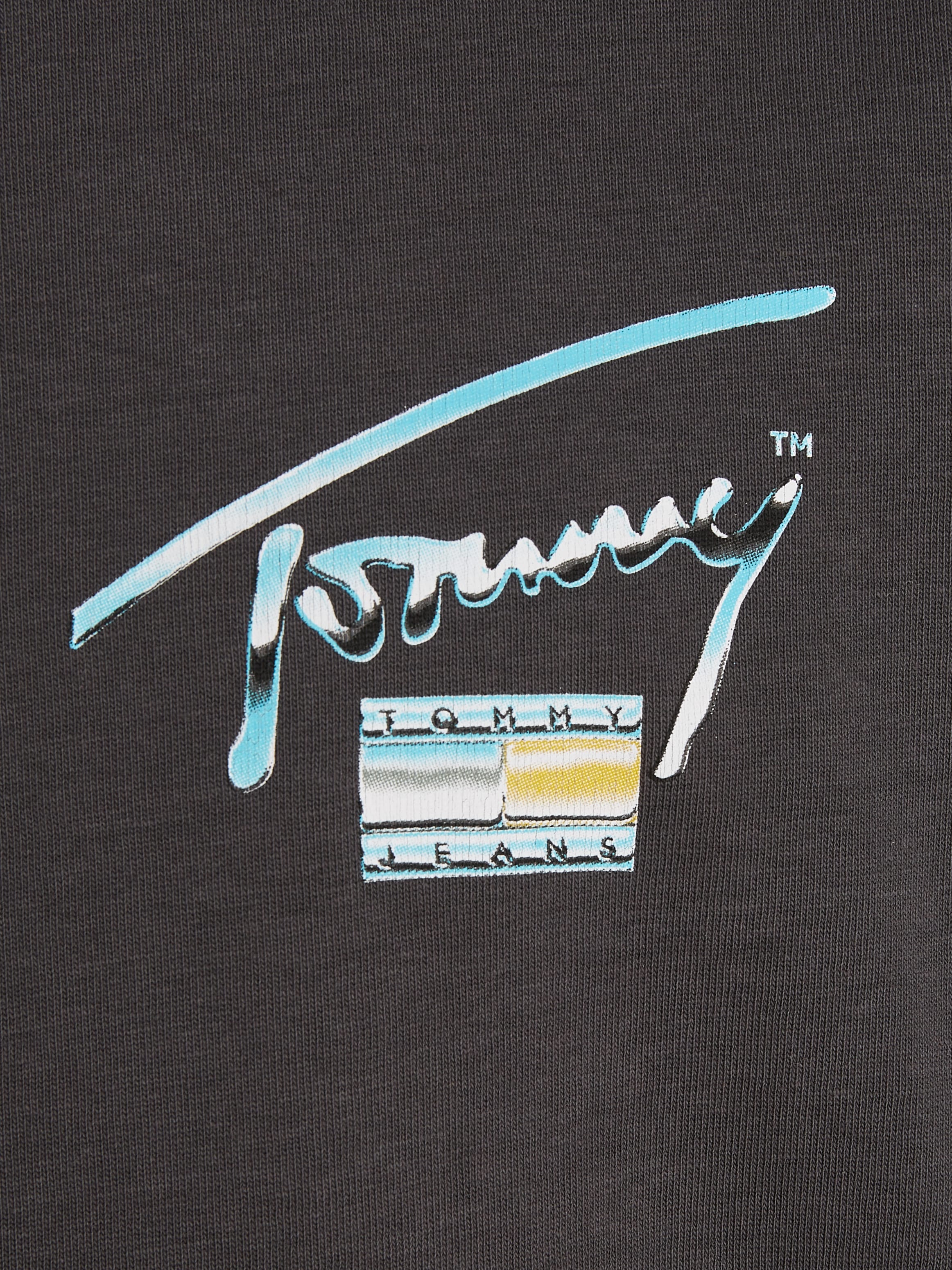 Tommy Jeans T-Shirt »TJM REG METALLIC AOP TEE EXT«, mit großem Tommy Jeans Aufdruck