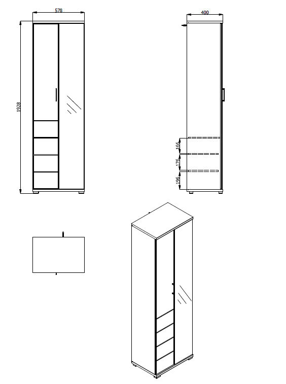 INOSIGN Garderobenschrank »Lanzarote« | BAUR