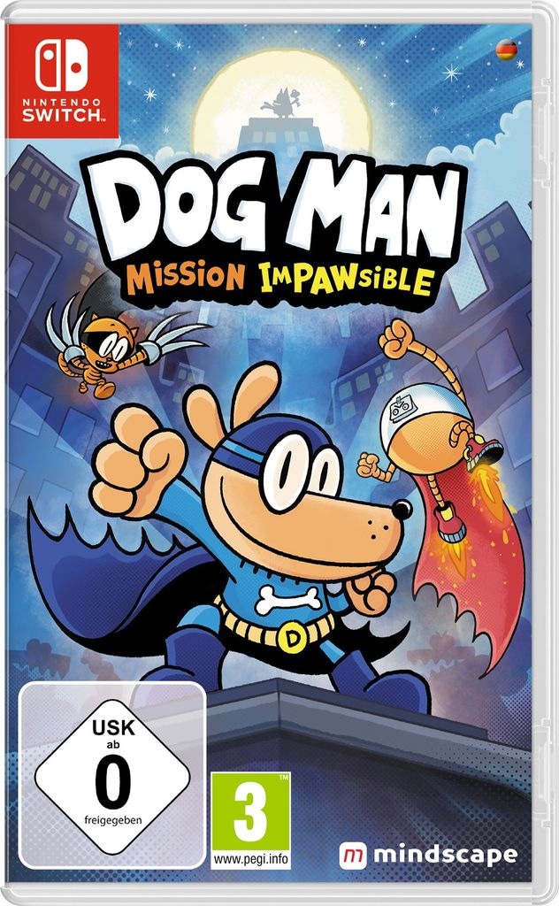MINDSCAPE Spielesoftware "Dog Man: Mission Impawsible", Nintendo Switch, bunt, Spielesoftware