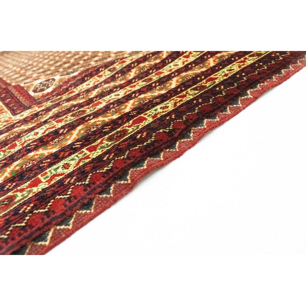 morgenland Wollteppich »Kelim Afghan Teppich handgeknüpft rot«, rechteckig