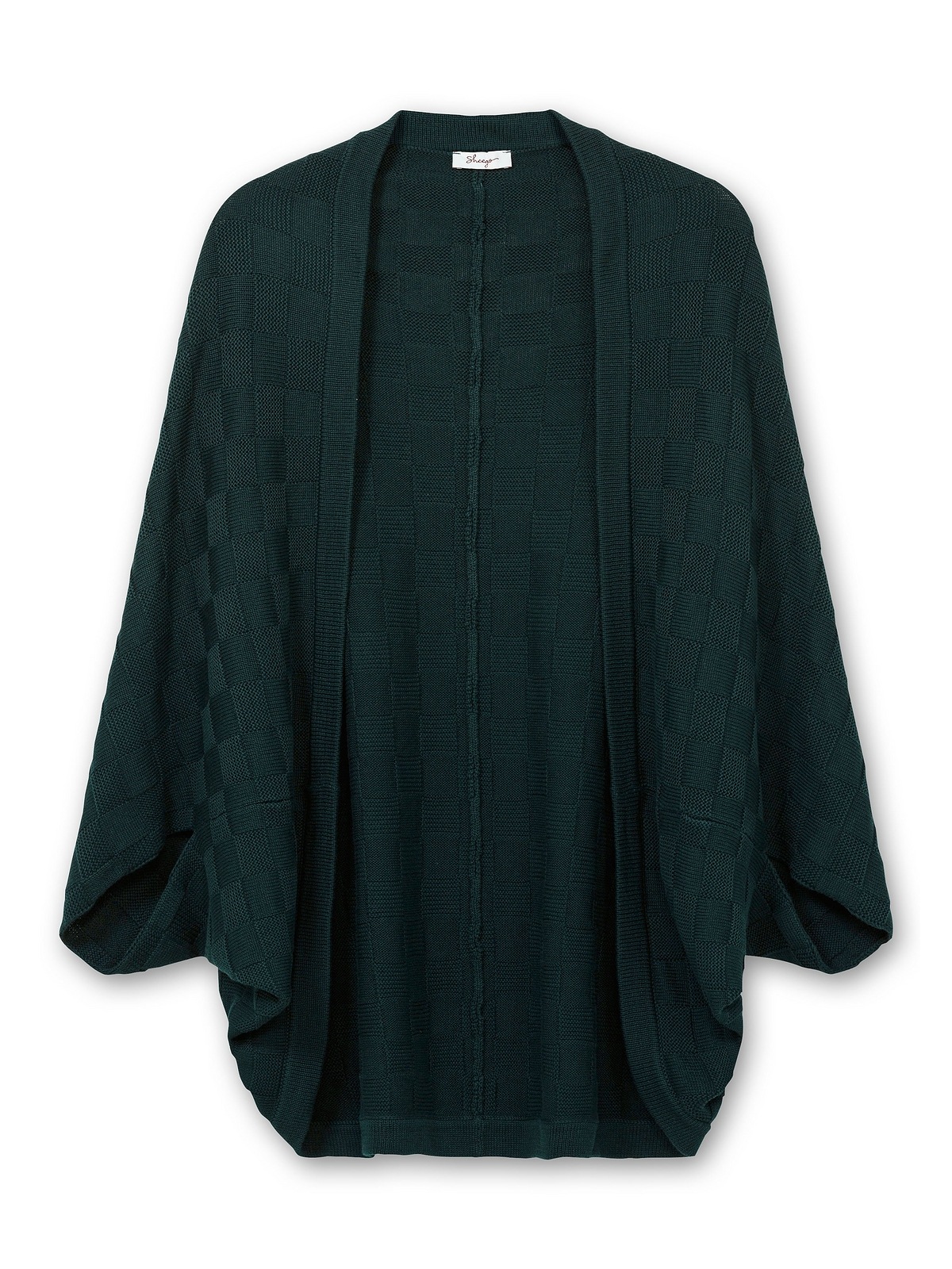 Sheego Strickjacke »Große Größen«, im tonigen Schachbrettmuster