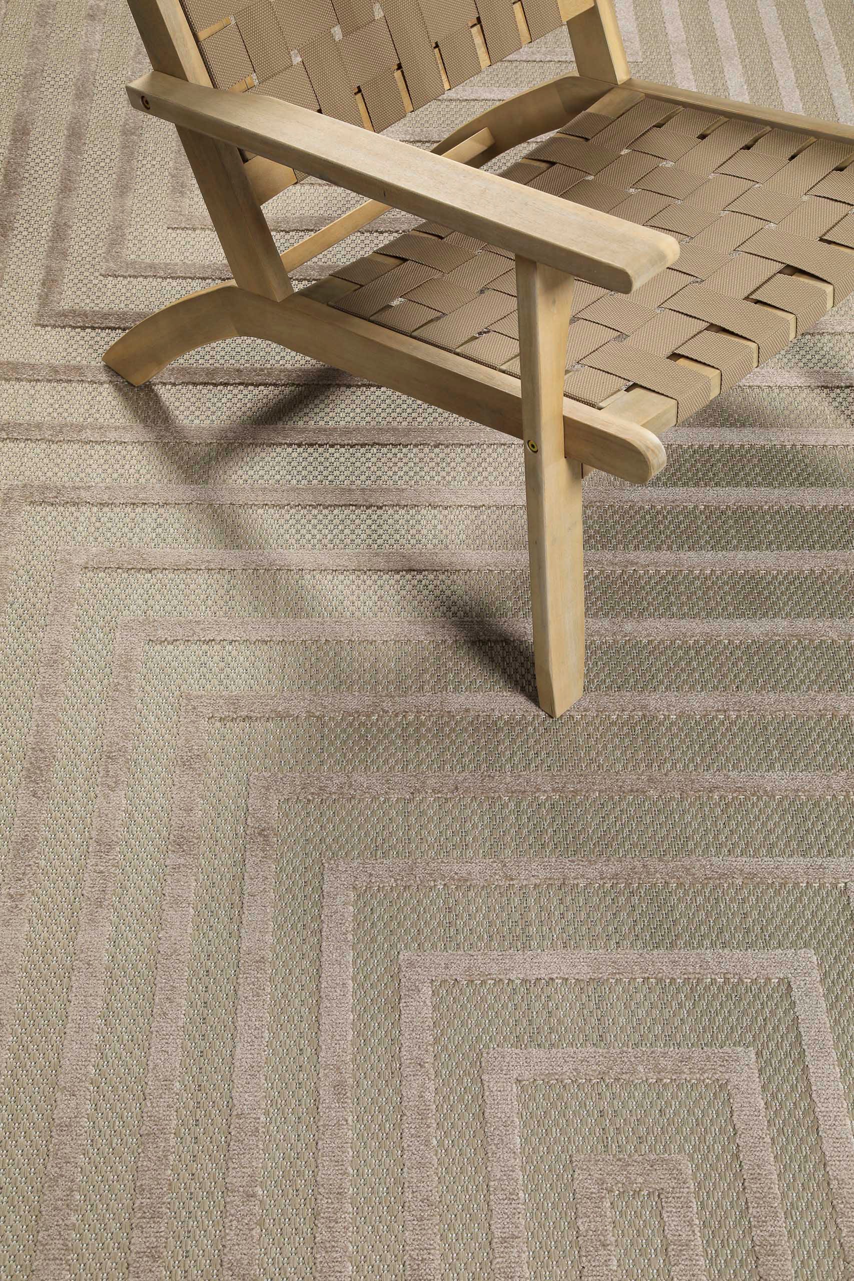 my home Outdoorteppich »Ziven«, rechteckig, 6 mm Höhe, In- und Outdoor Teppich, wetterfest, modernes Design, Terrasse, Balkon