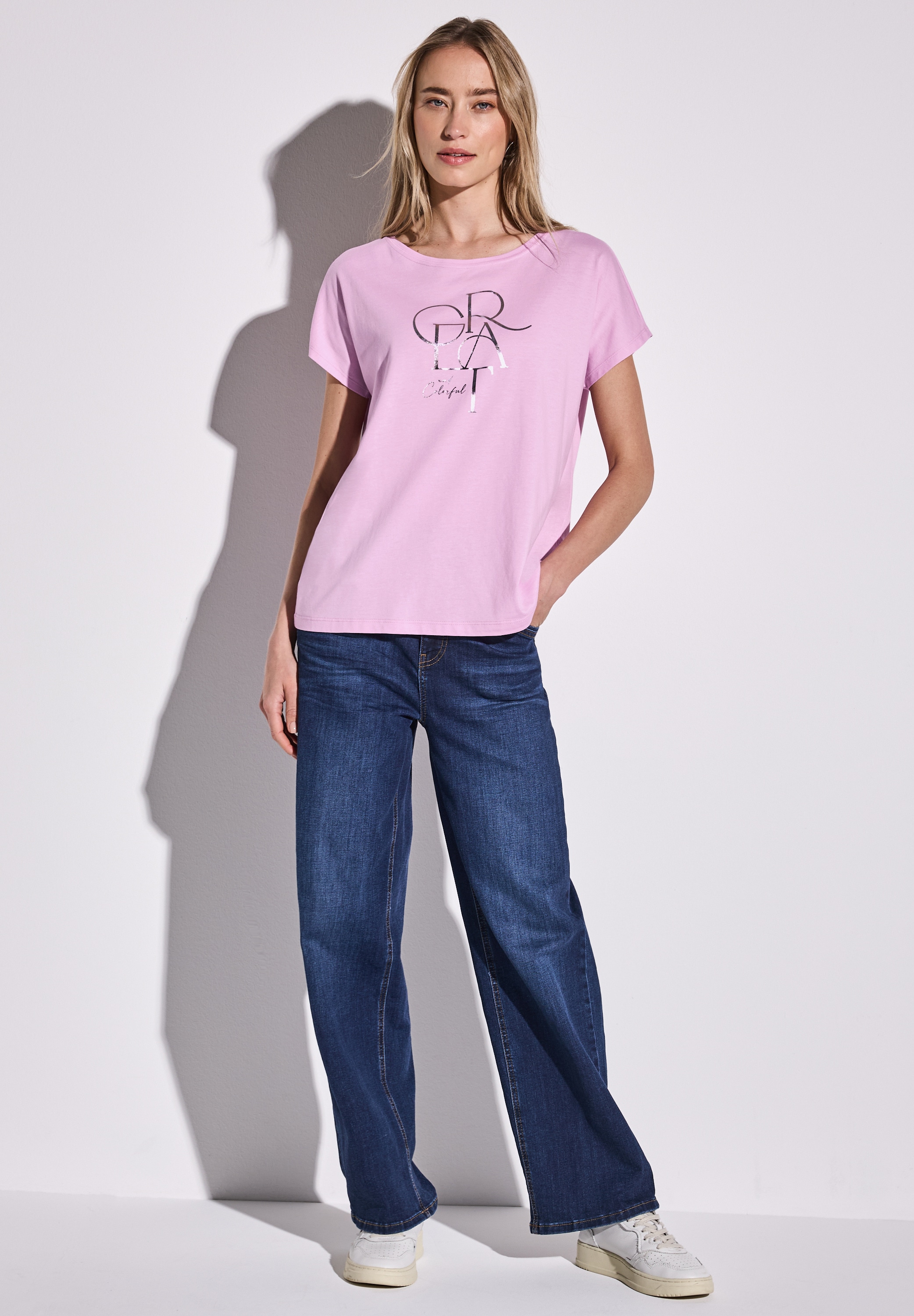 STREET ONE T-Shirt, im soften Baumwoll-Mix