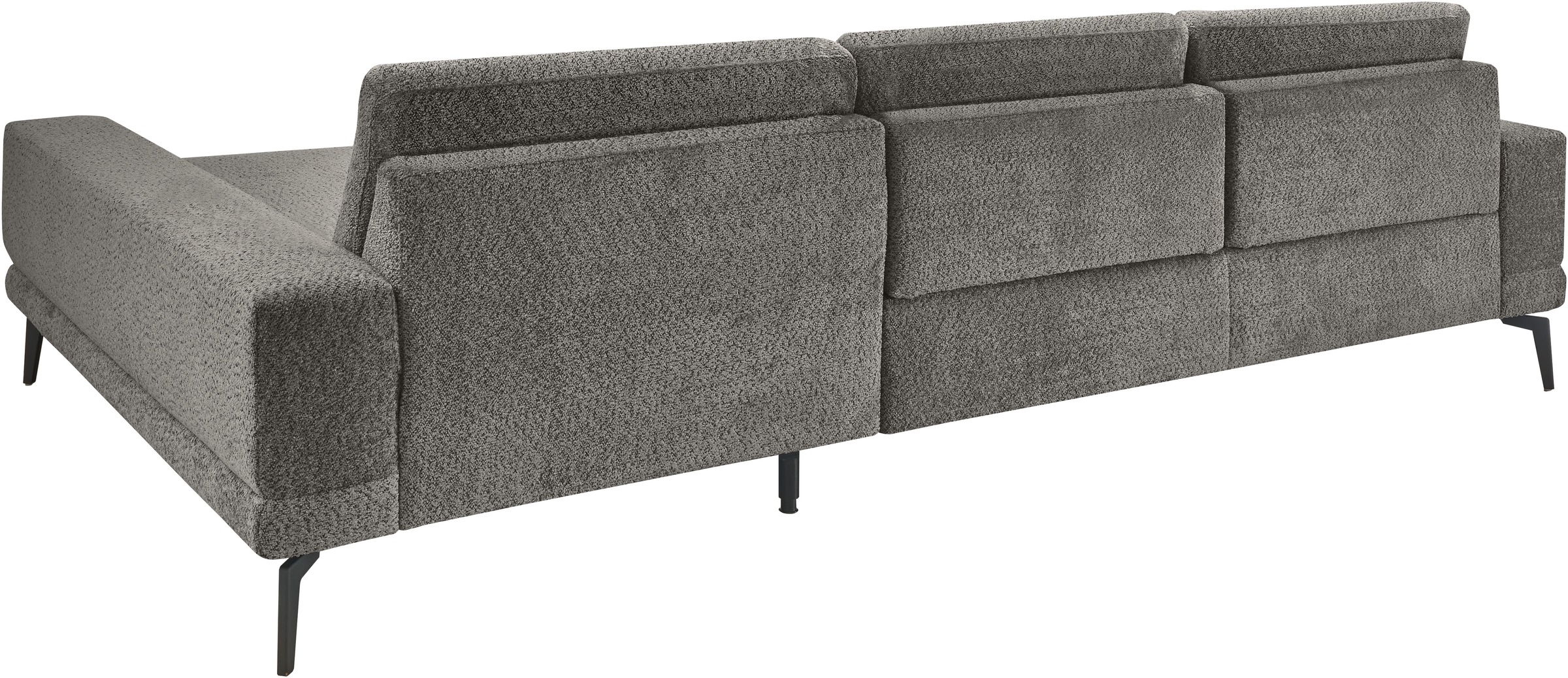 set one by Musterring Ecksofa »SO 3600 optimaler Sitzkomfort in Federkern o. Kaltschaum, 2 Sitzhöhen«, Sitzhöhe 42 cm, Federkern, B 293 x T 180 cm, Kama anthrazit