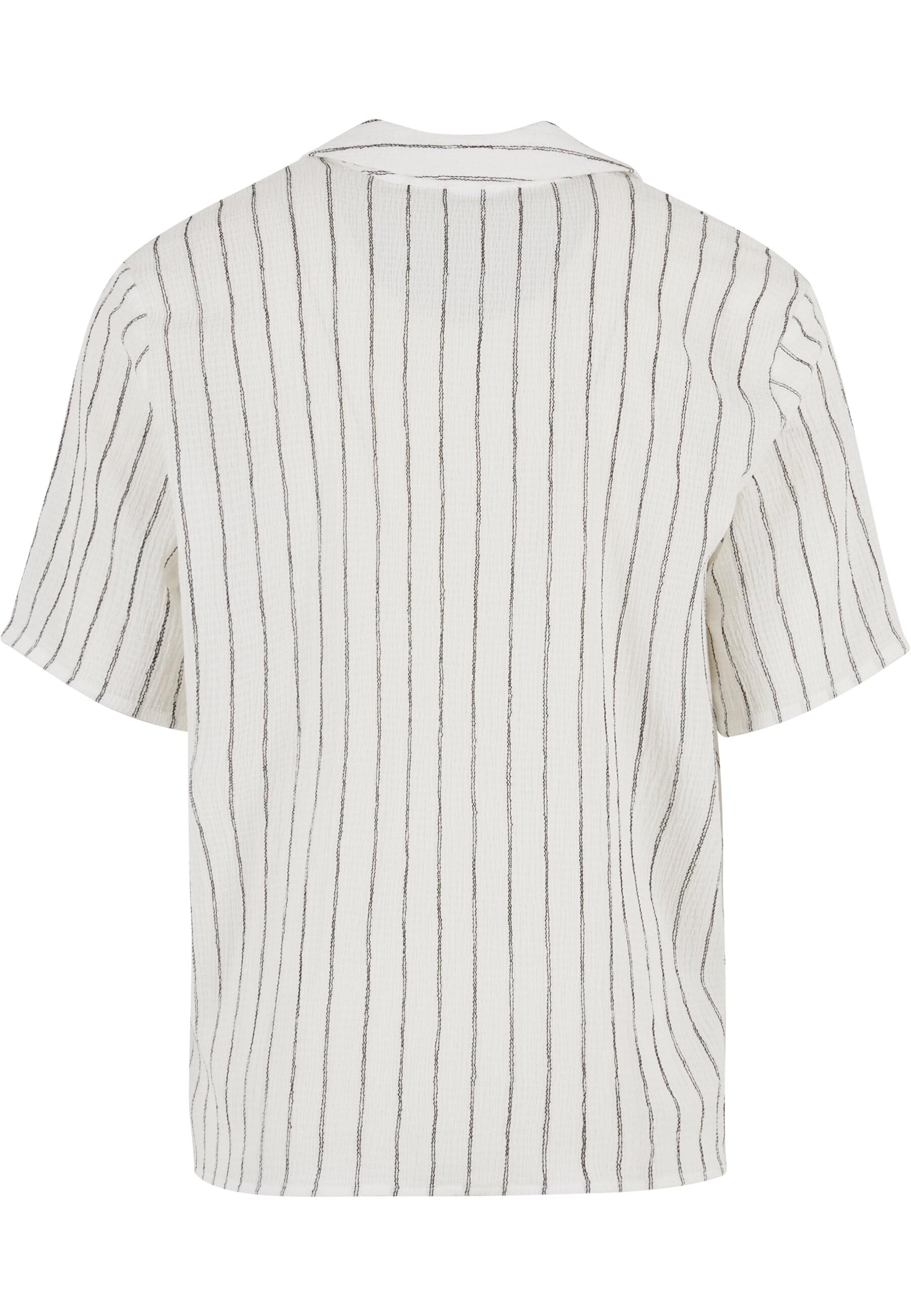 URBAN CLASSICS Langarmhemd "Urban Classics Striped Crinkle Resort Shirt", ( günstig online kaufen