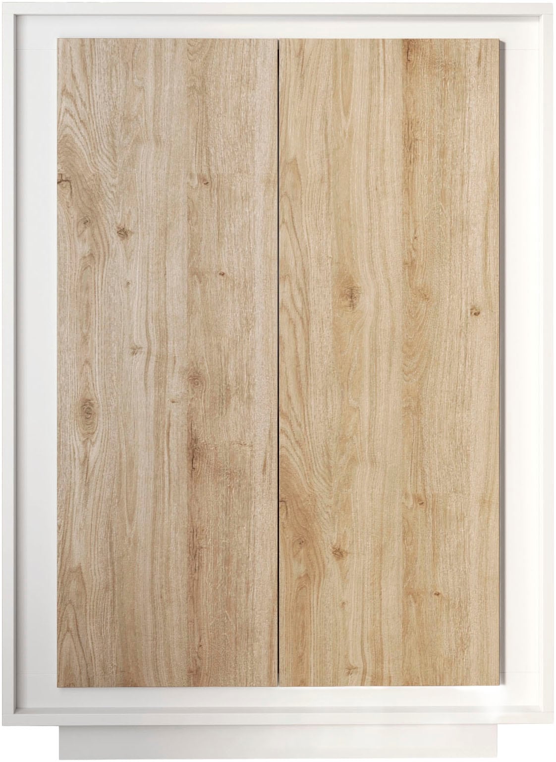 Home affaire Highboard "Sky, B/H 106/171 cm, Stauraumschrank/Hochkommode, 2 Türen" Softclosing, Korpus & Front 22 mm stark, Rahmen-Optik