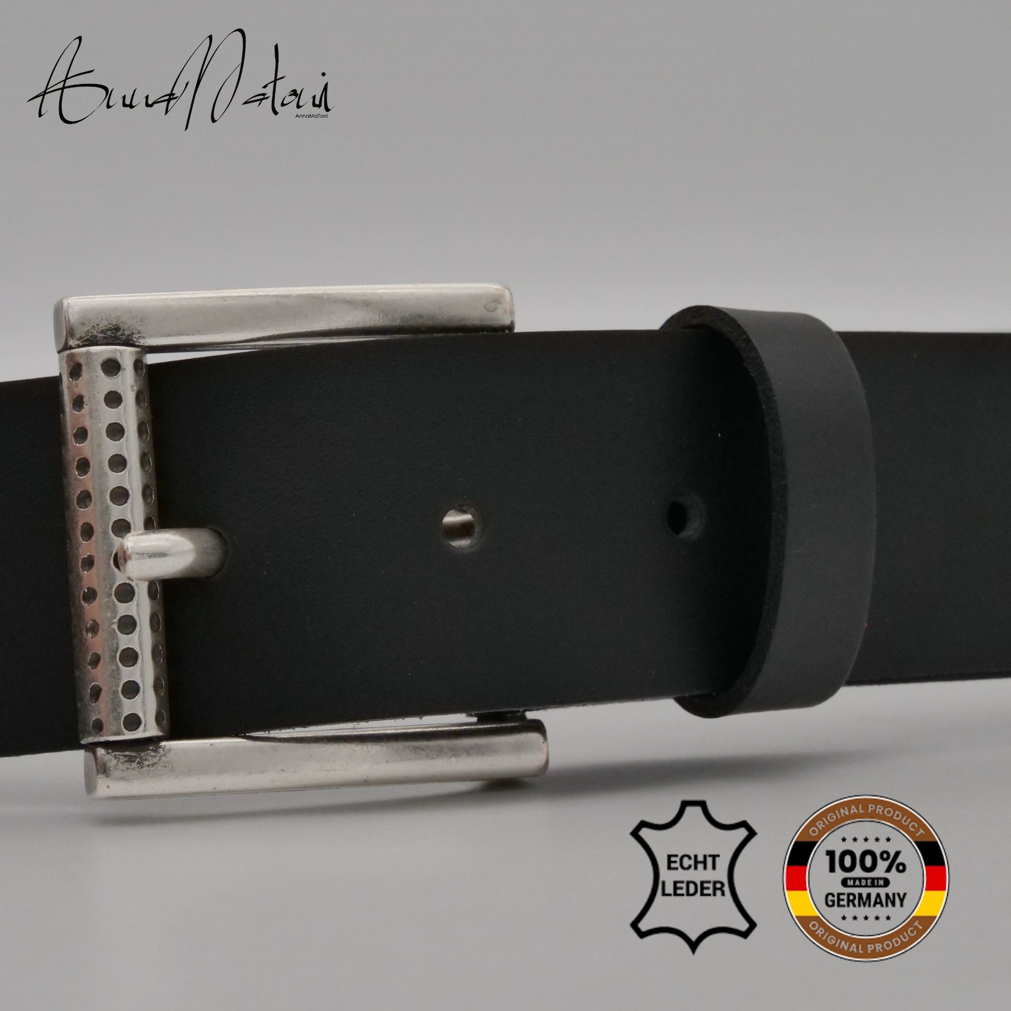 AnnaMatoni Ledergürtel "AnnaMatoni Herren Ledergürtel Zeitloses Design Gürt günstig online kaufen