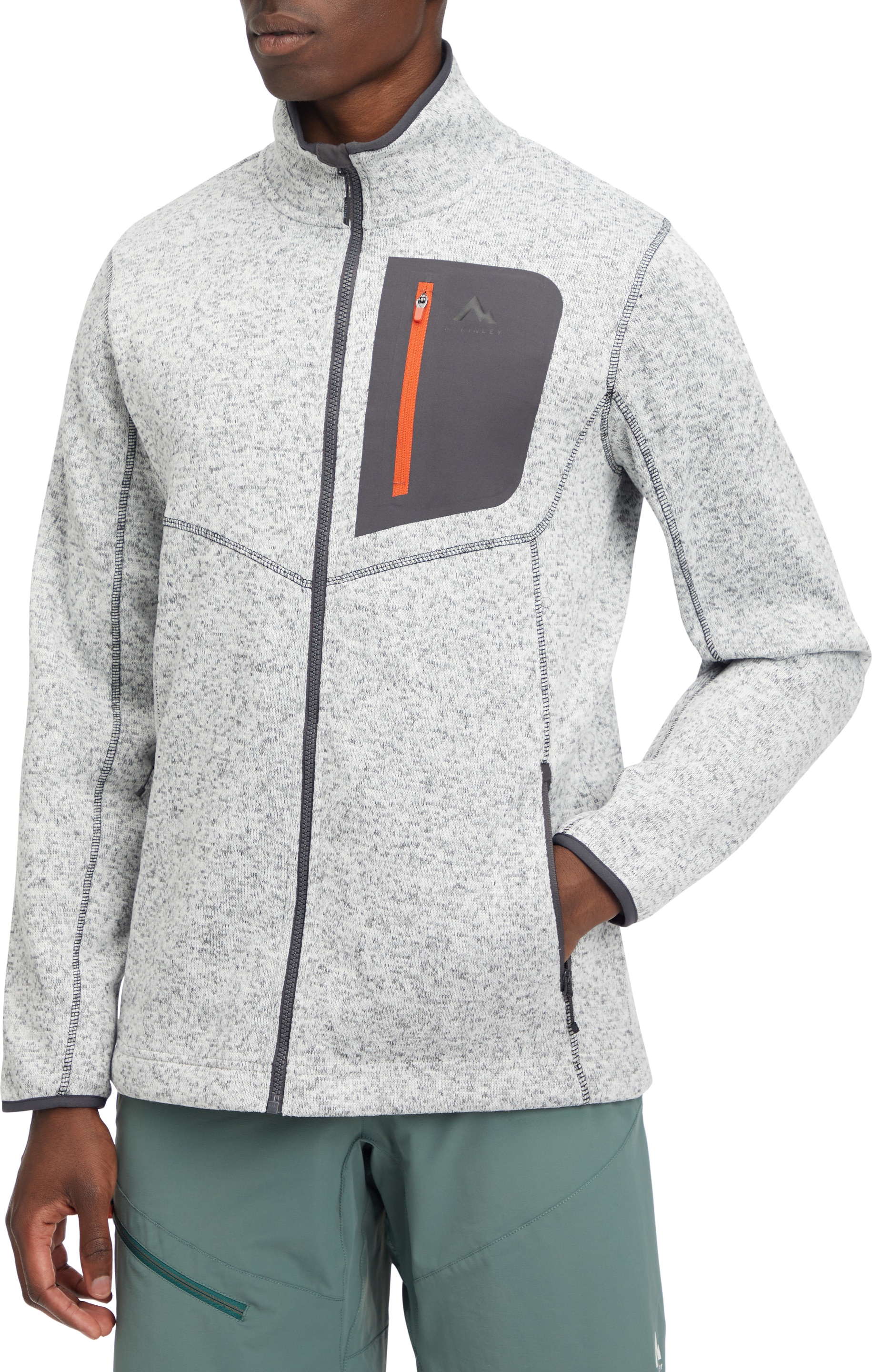 McKINLEY Fleecejacke "He.-Unterjacke Skeena III M" mit hohem Kragen, aus weichem Strickfleece, windabweisend