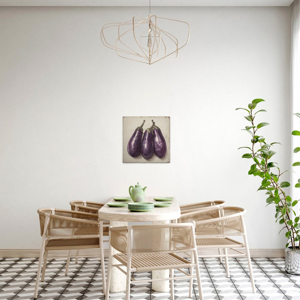 A.S. Création Leinwandbild "Aubergine - Wandbild Creme Beige Violett Keilra günstig online kaufen