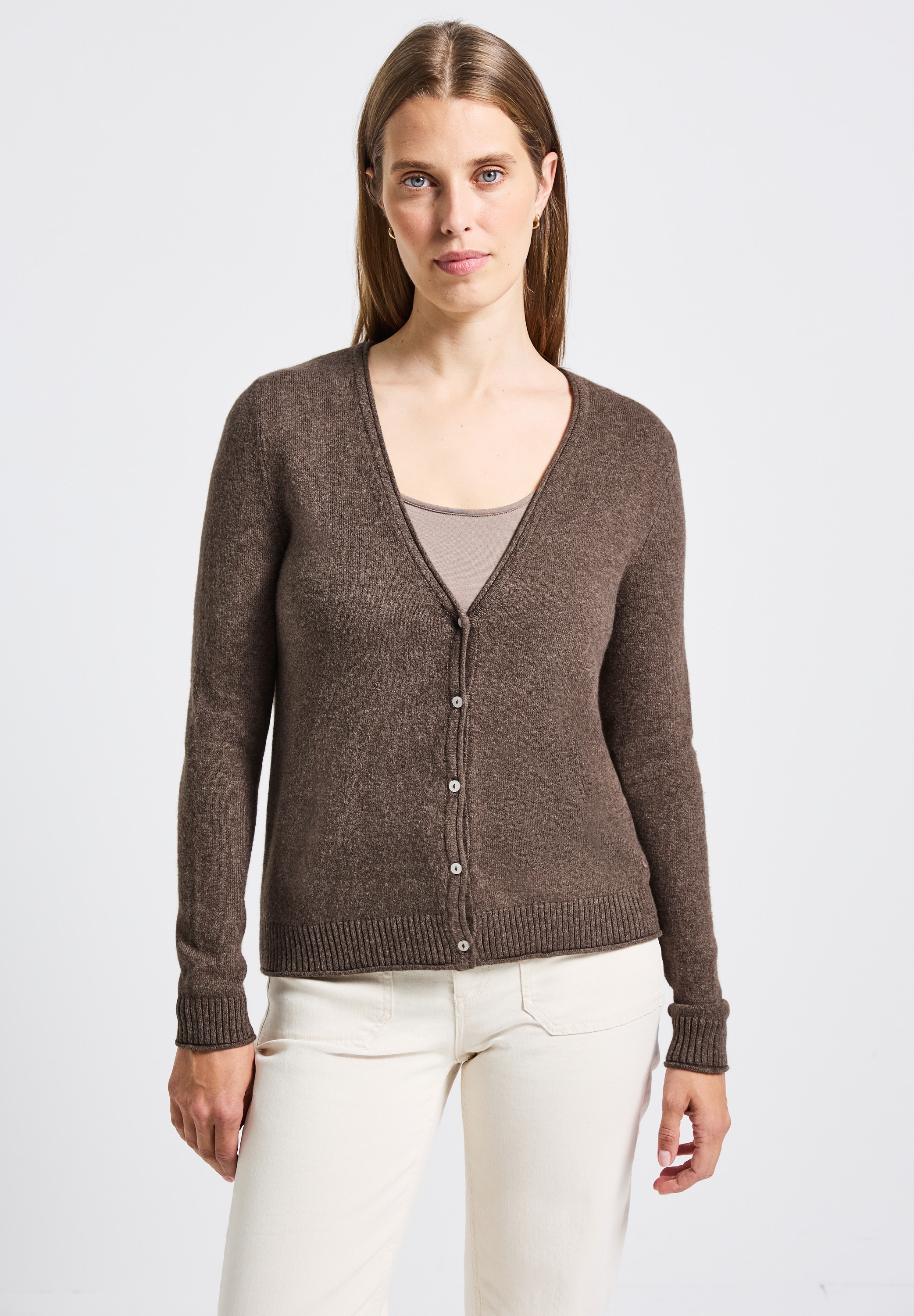 STREET ONE Cardigan, aus Baumwolle mit Stretchanteil günstig online kaufen