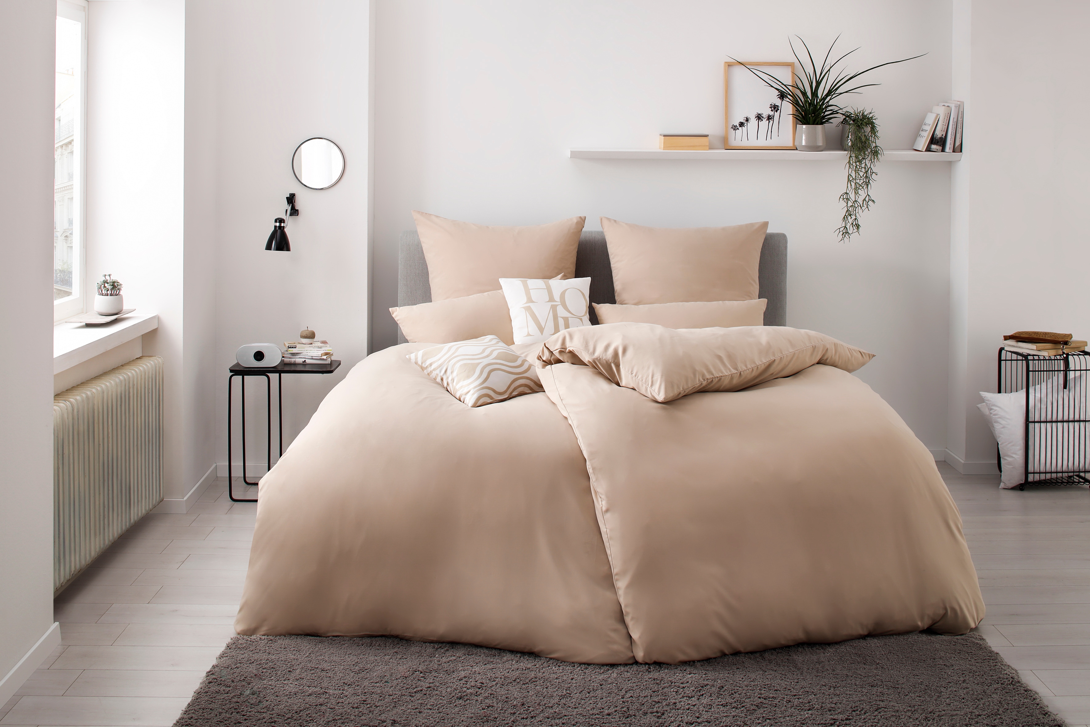 OTTO home Bettwäsche "Desner 100% Microfaser, extra weich, allergikerfreundlich" 3 Premium Qualität, uni, schnell trocknend, pflegeleicht, ab 135x200 cm