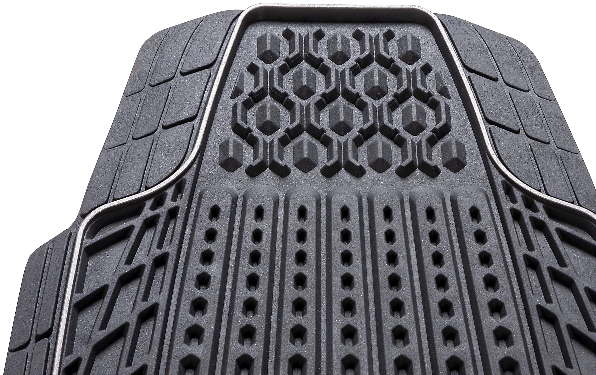 CarFashion Universal-Fußmatten »Allwetter Auto-Fußmatten Set Tamburello«, Kombi/PKW, (Set, 4 St.), universal passend, zuschneidbar, wasserabweisend, rutschsicher, robust