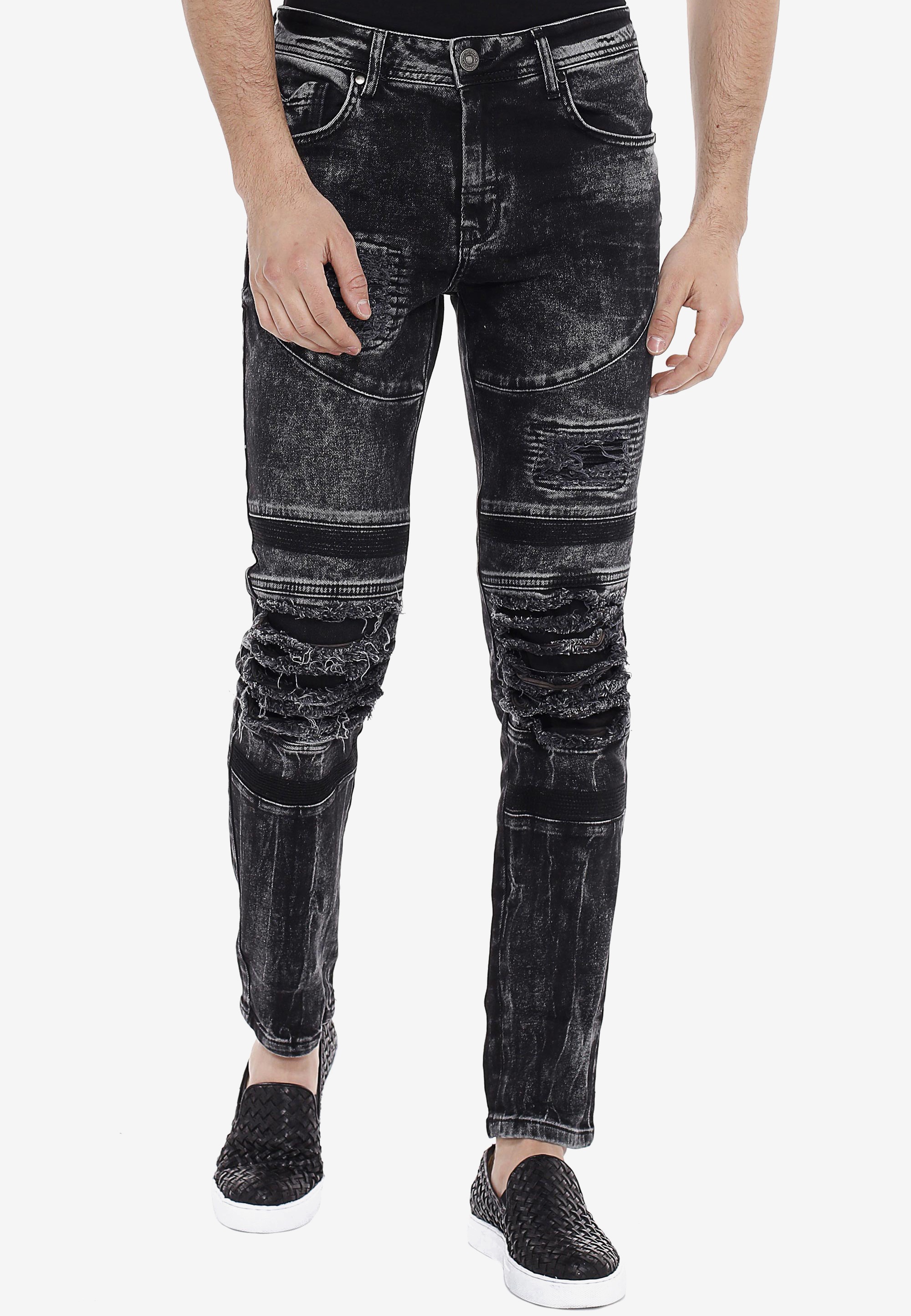 Cipo & Baxx Slim-fit-Jeans, im Used-Destroyed-Look in Straight Fit