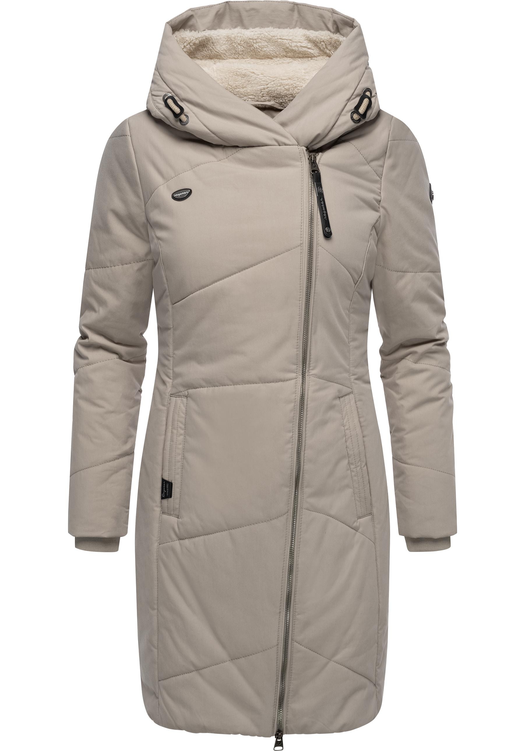 Ragwear Wintermantel »Gordon Long«, gesteppter Winterparka mit asymmetrischem Kragen