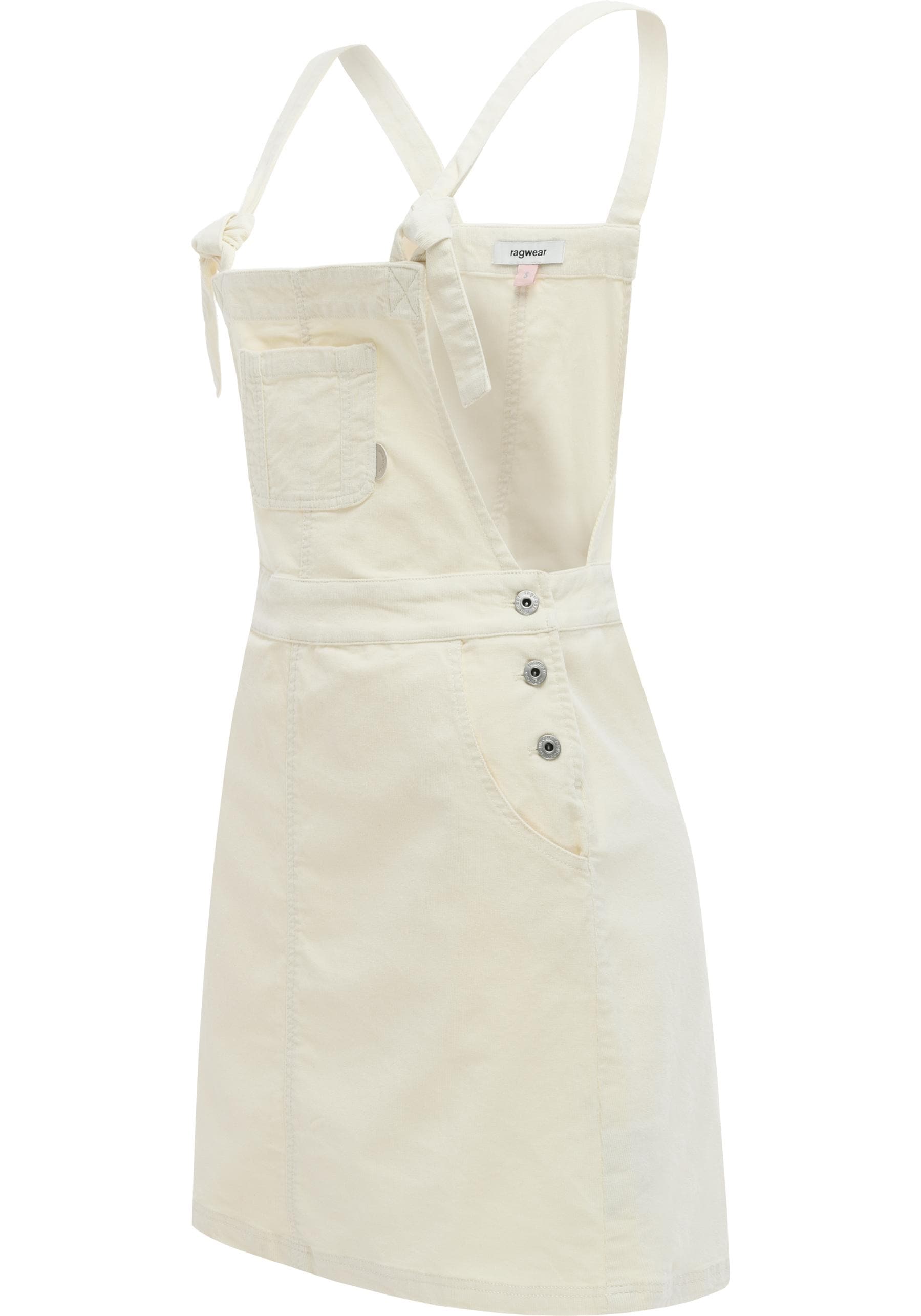 Ragwear Cordkleid »Zekke Cordy« Brusttasche | Eingrifftaschen Damen Latzkleid aus Babycord-Material