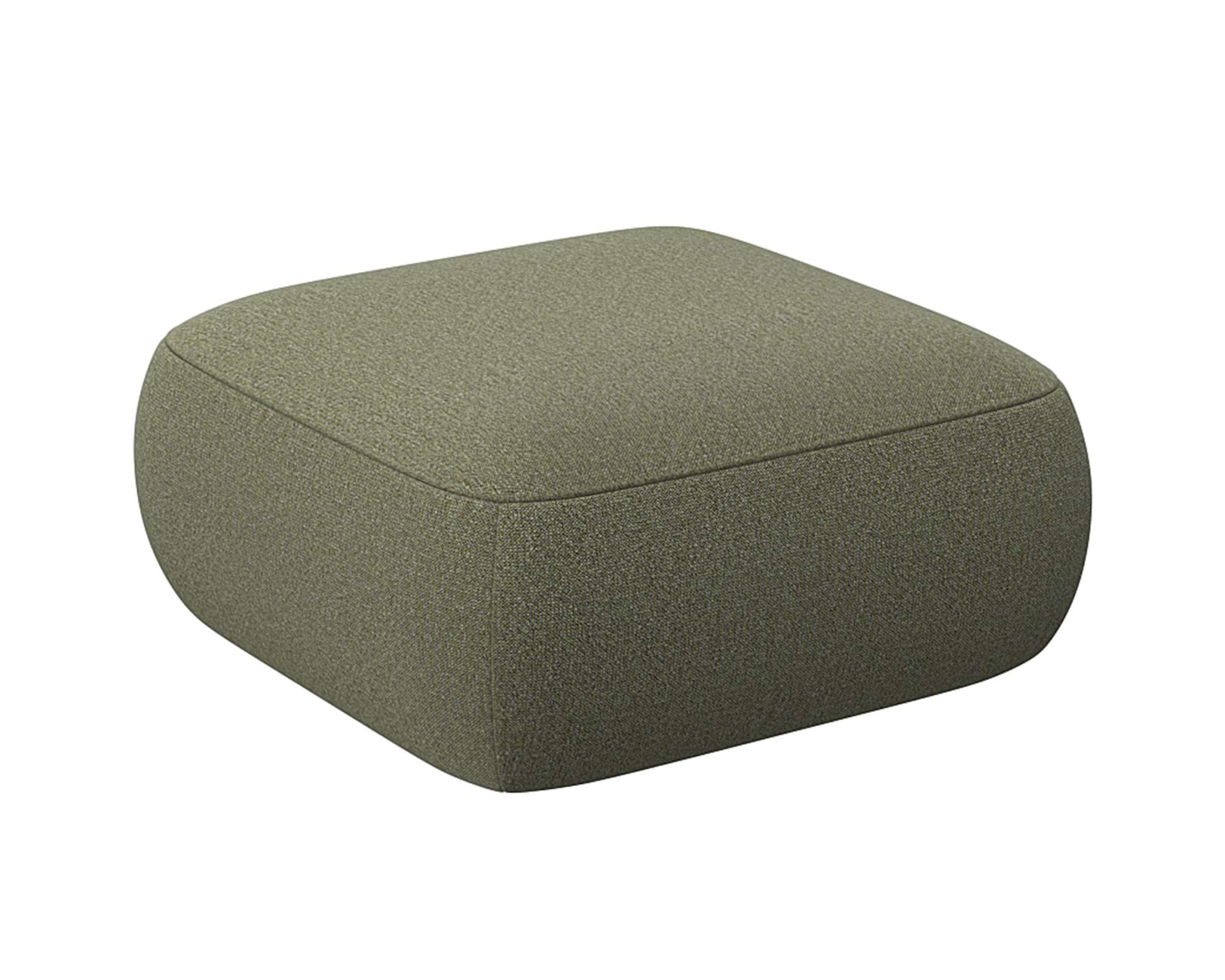 FLEXLUX Pouf »Torino, rund, bodennah, Sitzhocker, Polsterhocker«, Modernes, organisches Hocker-Design, Kaltschaum, Wellenunterfederung