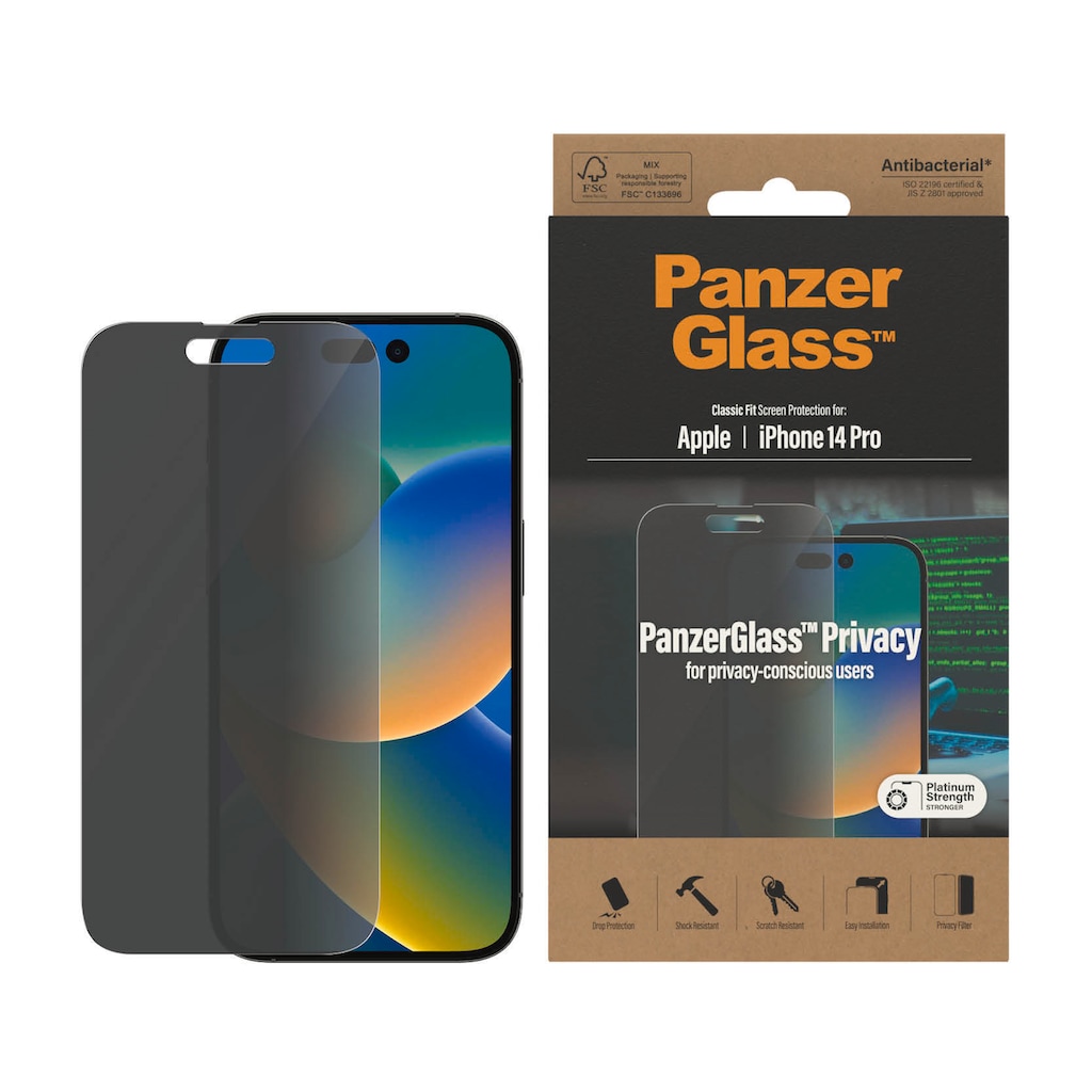 PanzerGlass Displayschutzglas »iPhone 14 Pro Privacy AB«