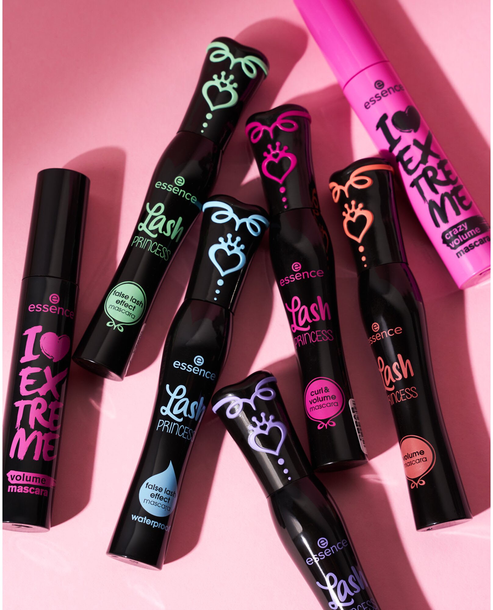 Essence Mascara »Lash PRINCESS curl & volume mascara«, (Set, 3 tlg.), mit einzigartigem Design