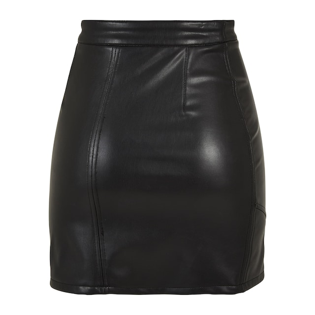 URBAN CLASSICS Jerseyrock »Damen Ladies Synthetic Leather Biker Skirt«, (1  tlg.) online kaufen | BAUR