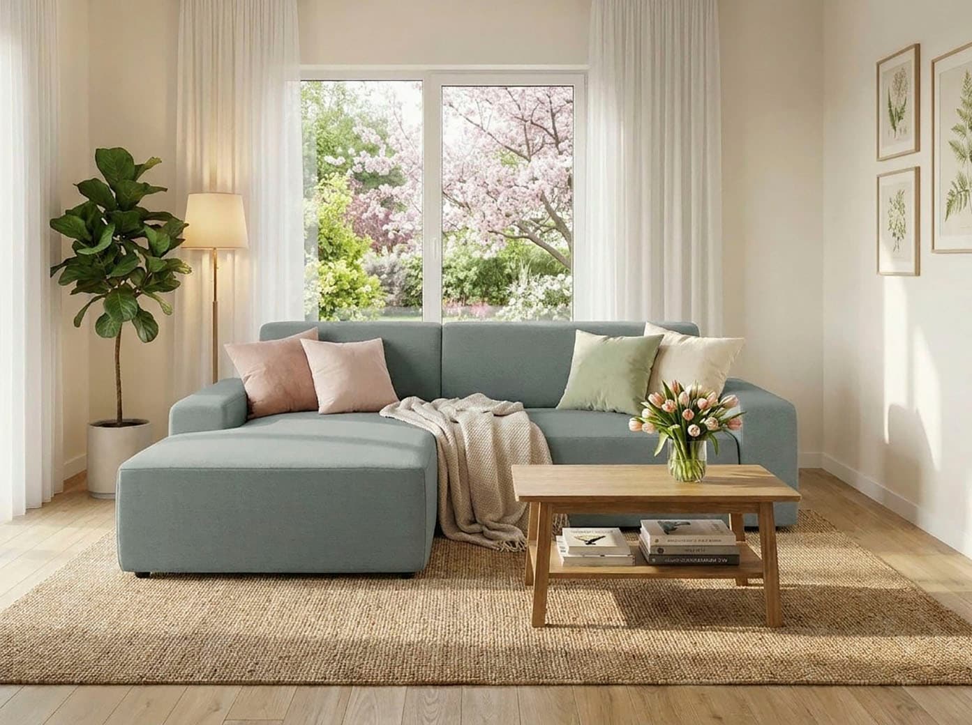 TRENDMANUFAKTUR Ecksofa "Wien, wahlweise mit Sitzvorschub und Bettkasten, Breite 246 cm" L-Form, in trendigem Cordstoff