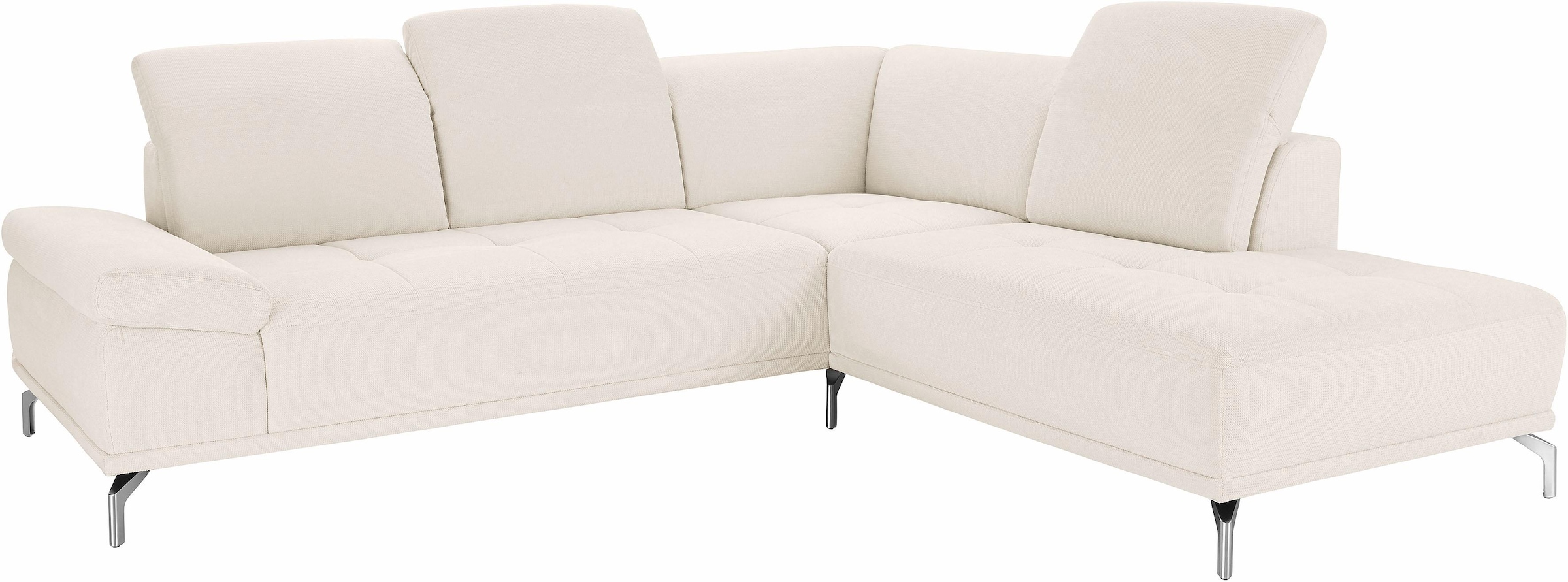 Places of Style Ecksofa »Caluna«, Inkl.Sitztiefenverstellung, wahlweise mit Kopf- und Armteilverstellung