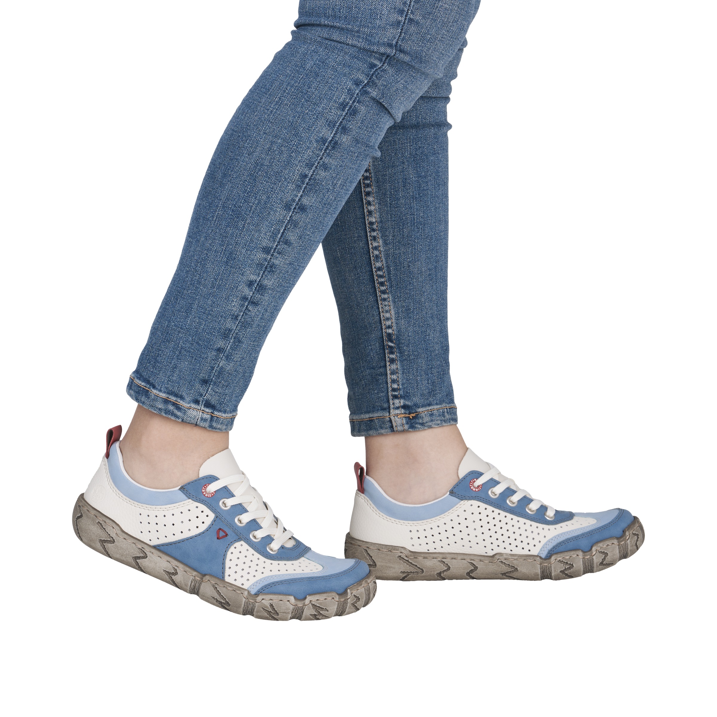 Rieker Sneaker Schnürschuh, Halbschuh, Freizeitsneaker mit Perforation günstig online kaufen