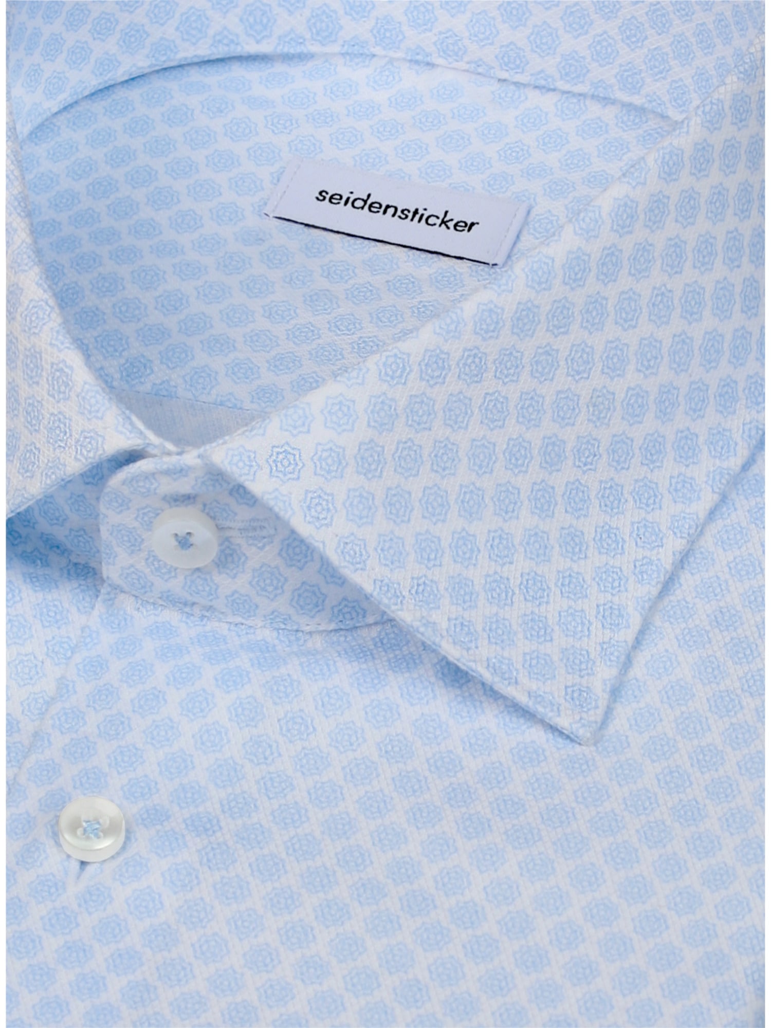 seidensticker Businesshemd »Schwarze Rose« Shaped 1/1 Kentkragen Druck