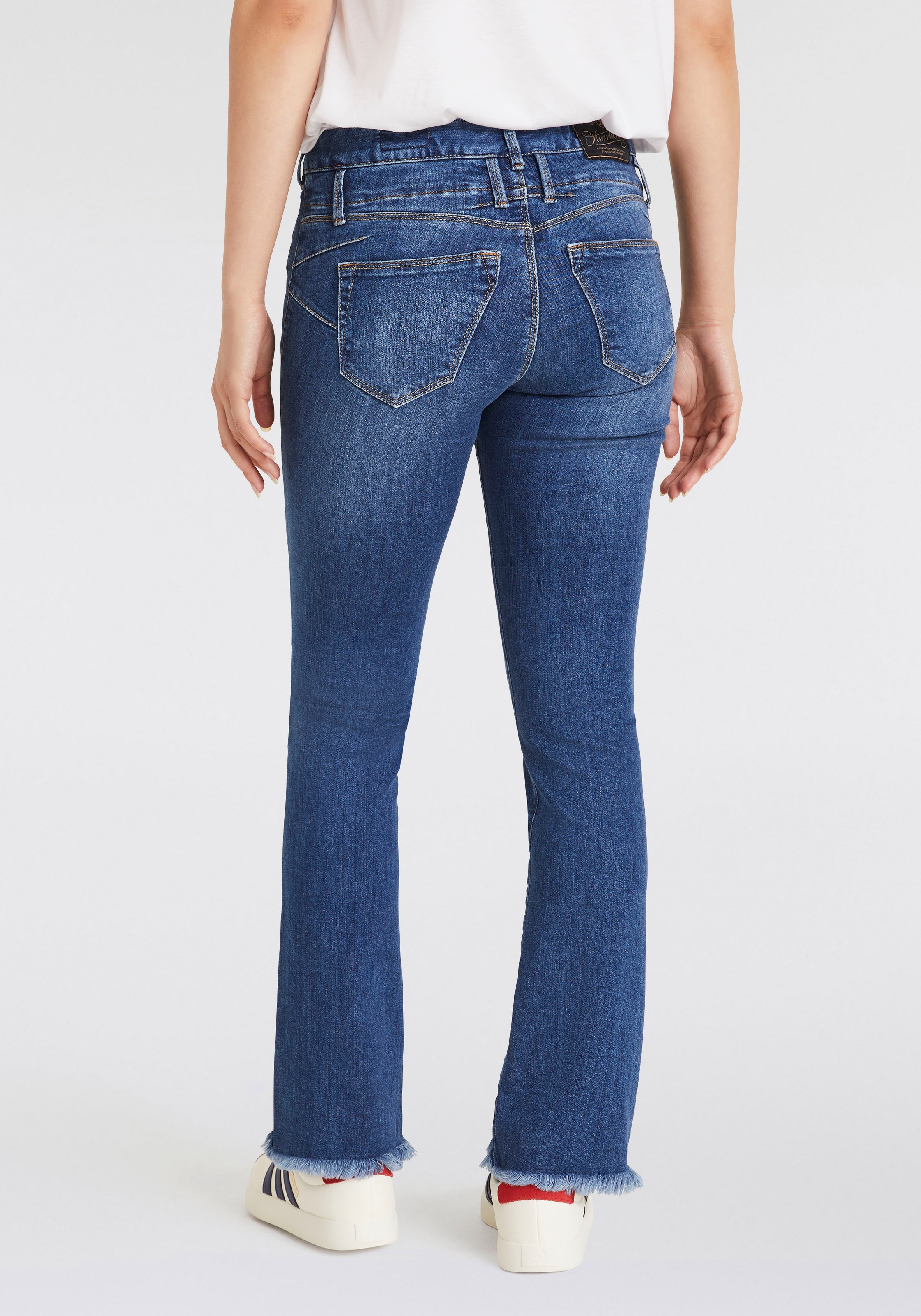 Herrlicher Bootcut-Jeans "Jeans Baby Cropped Org Dnm", in cropped Länge mit günstig online kaufen