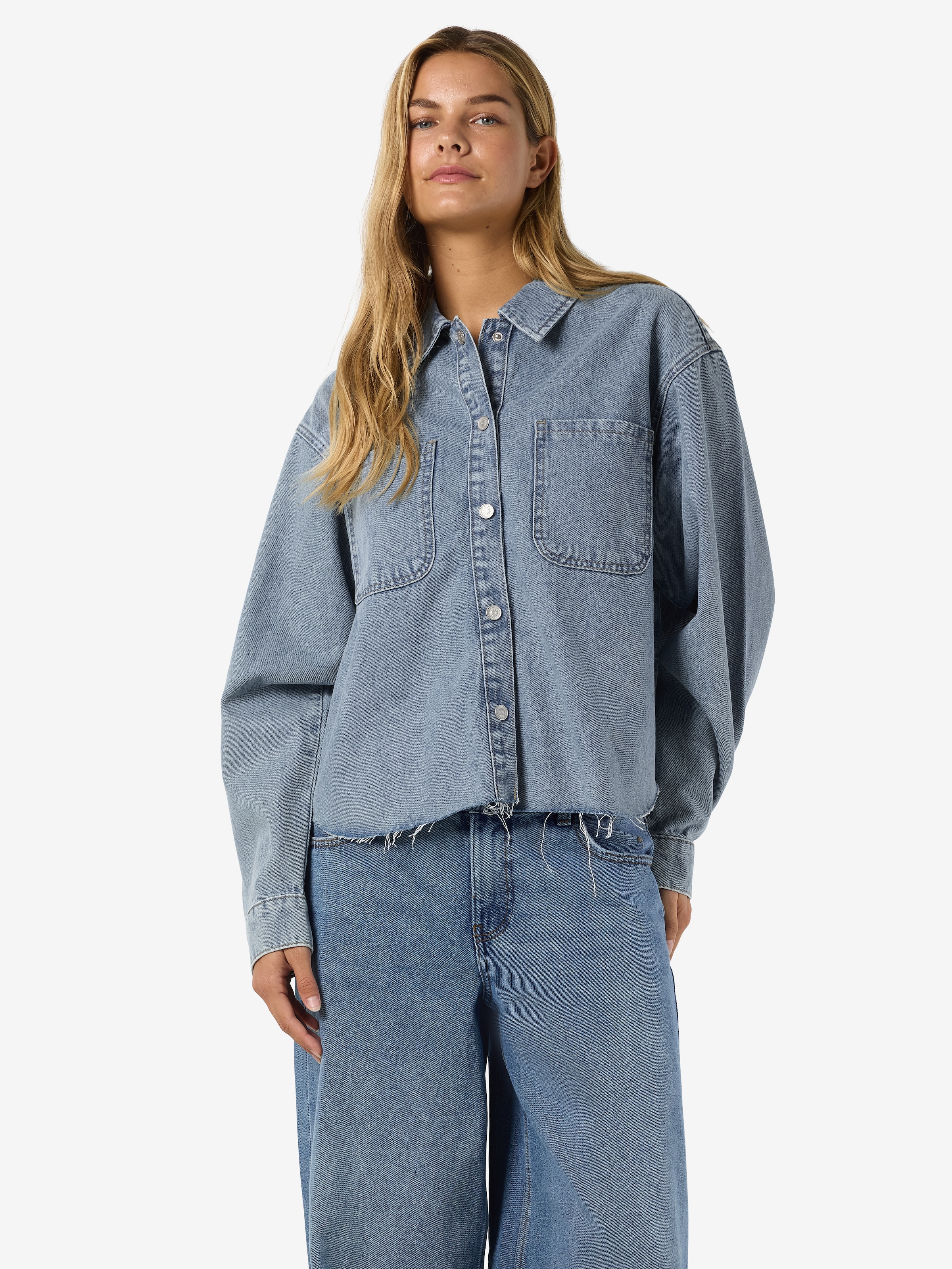 Noisy may Jeansbluse "NMALVA L/S DENIM SH SHCKET AZ452LB" günstig online kaufen