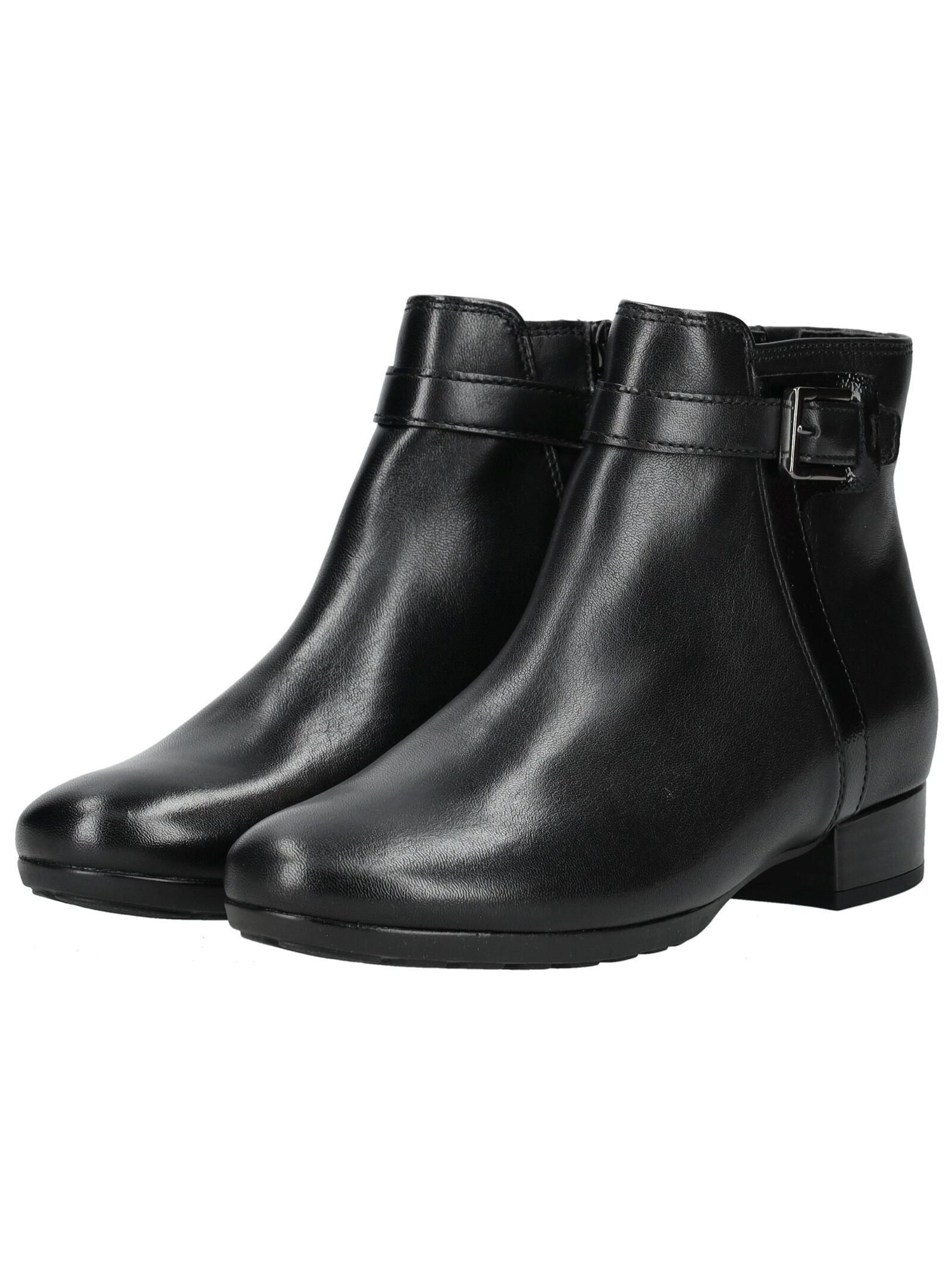 Stiefelette GABOR COMFORT "Gabor Comfort Stiefelette Nappaleder", Damen, Gr. 39, schwarz, Nappaleder, Schuhe Stiefelette 3