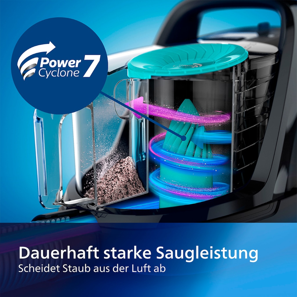 Philips Bodenstaubsauger »FC9555/09«, 900 W, beutellos, mit 1,5 l Fassungsvermögen und Tri-Active+-Düse