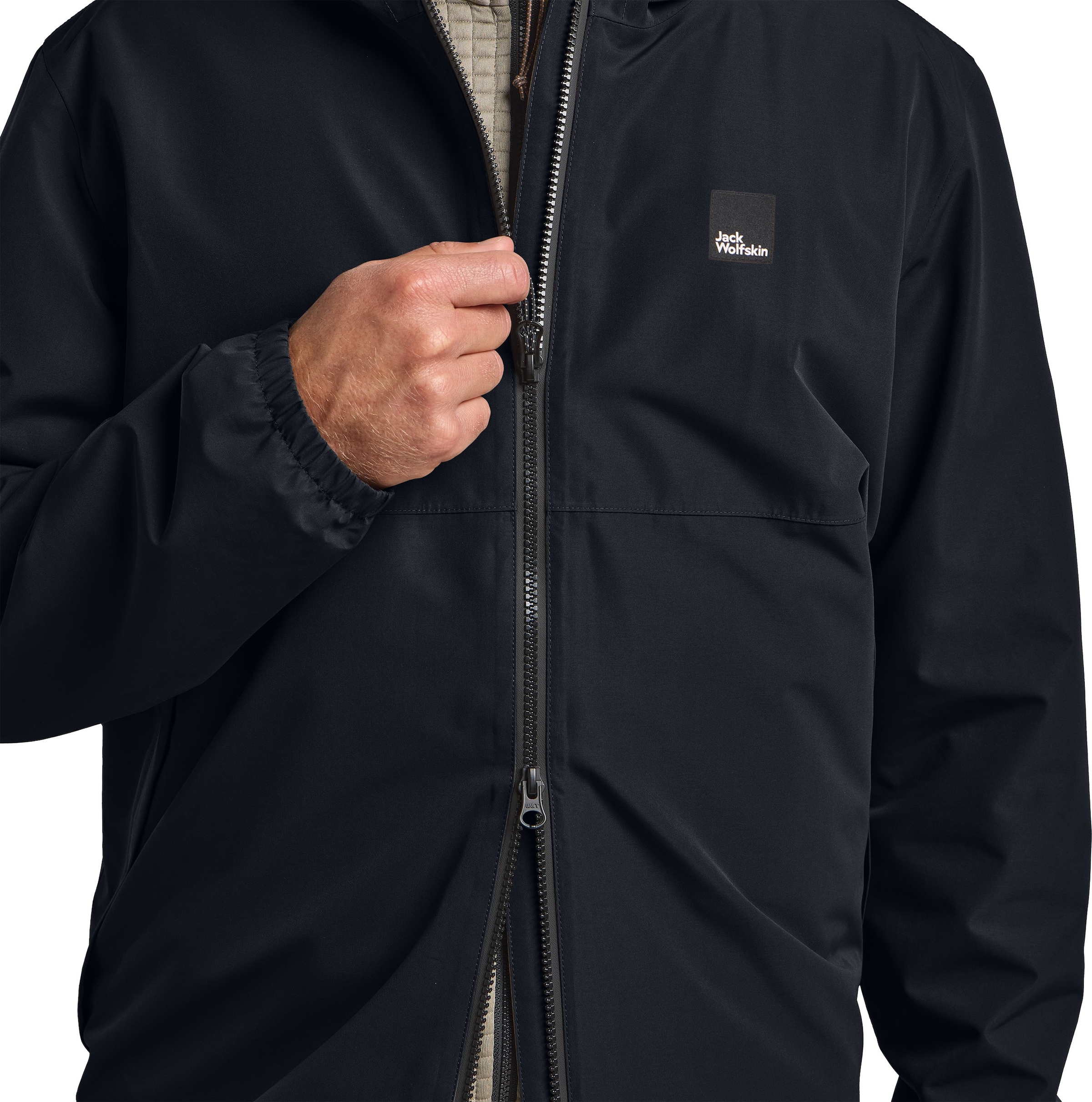 Jack Wolfskin Funktionsjacke »TERRAVIEW 2L JKT M«, mit Kapuze