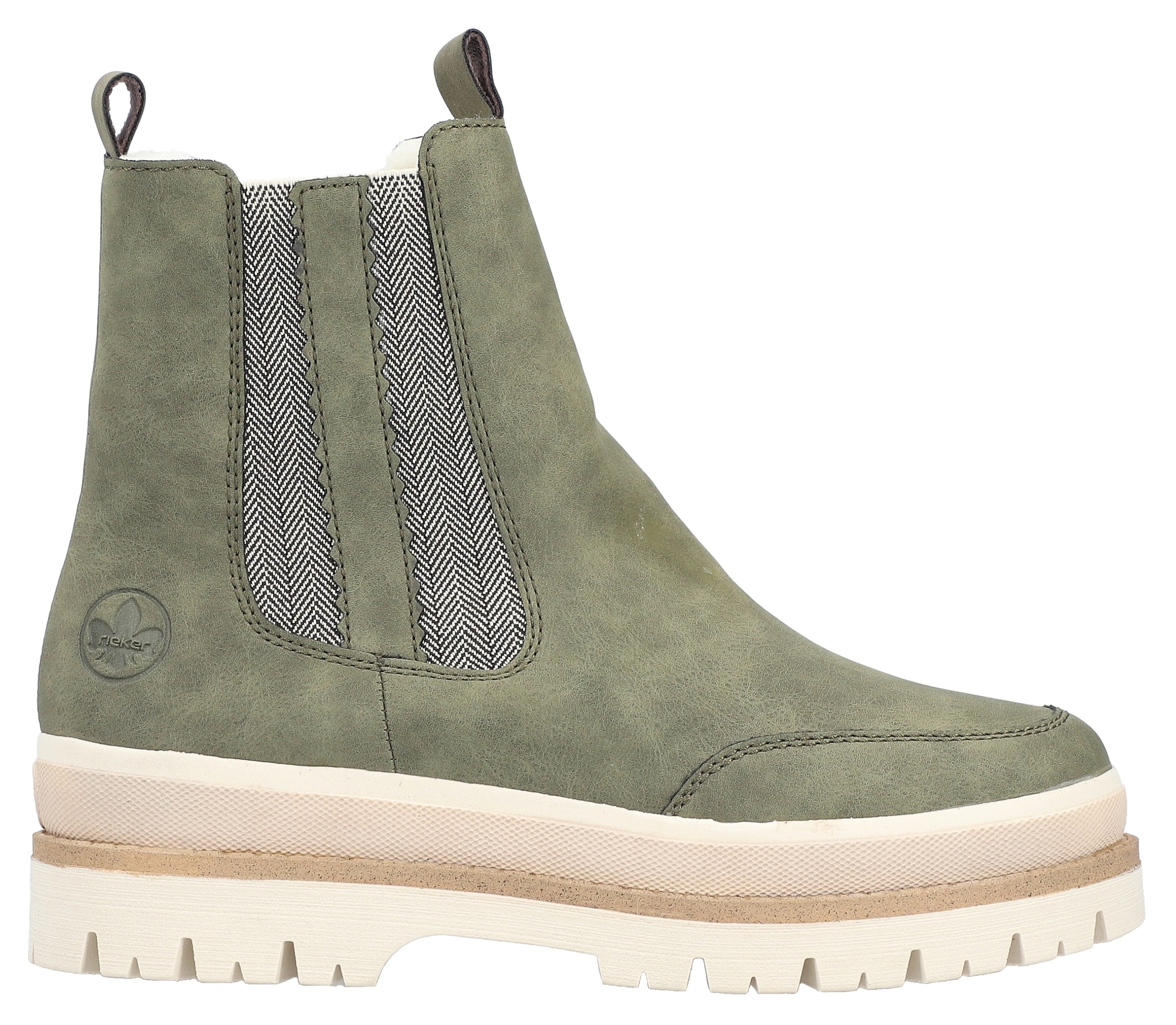 Rieker Chelseaboots, Plateauboots, Winterboots mit Anziehlaschen, Warmfutter
