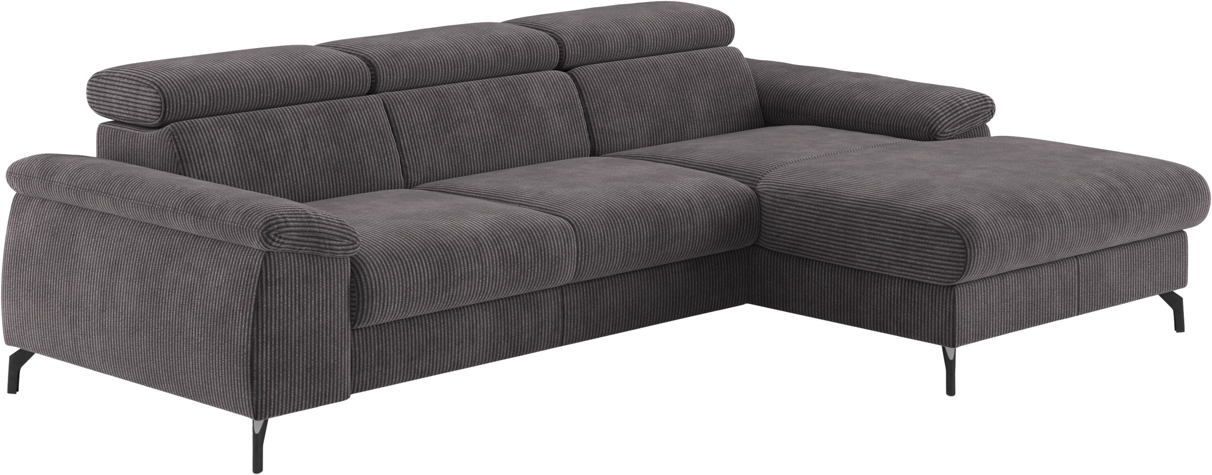 COTTA Ecksofa "Kitty L-Form, B: 242 cm" mit Kopfteilverstellung, optional Schlaffunktion & Bettkasten