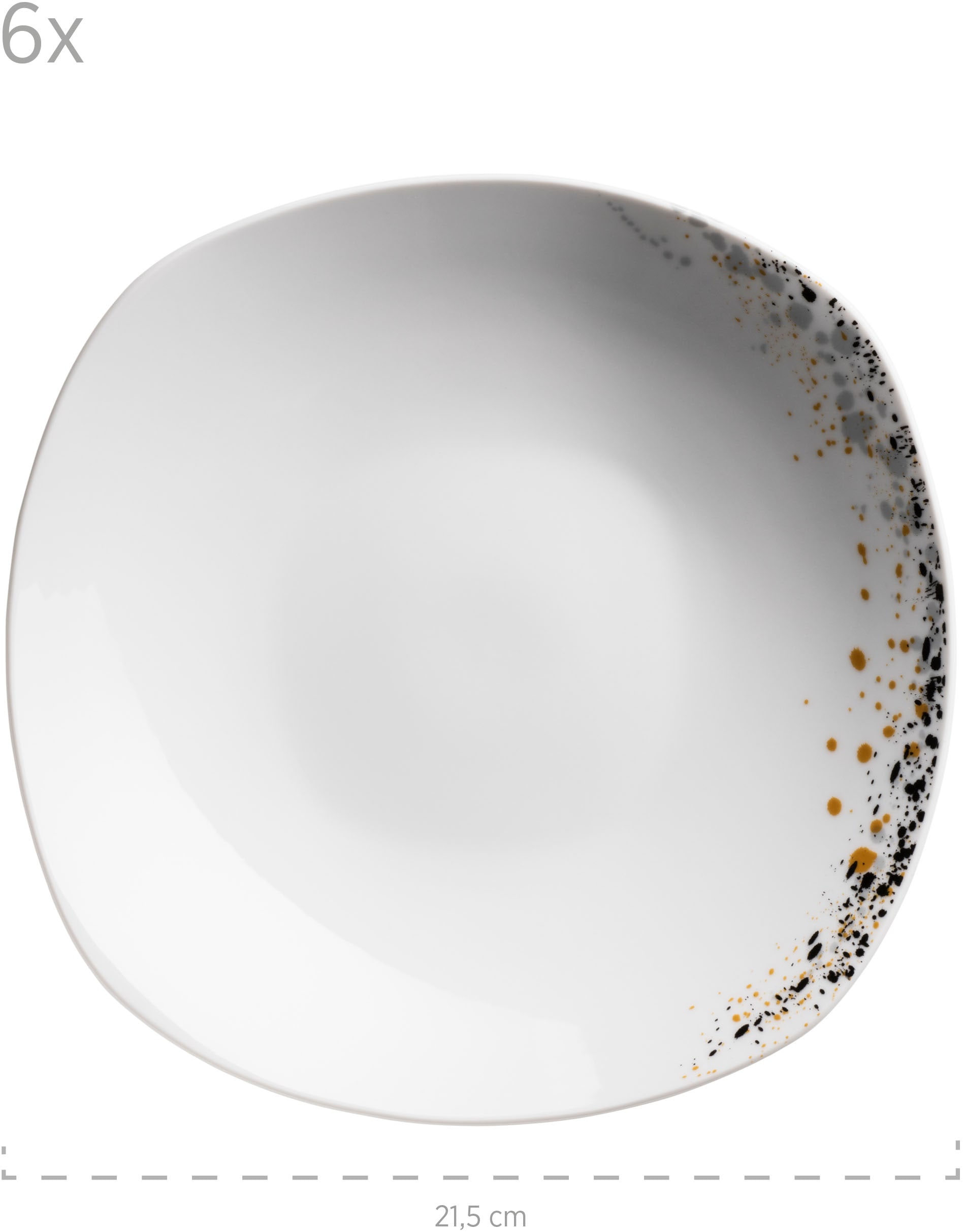 MÄSER Teller-Set »SPACE DUST, Geschirr Set, Porzellan«