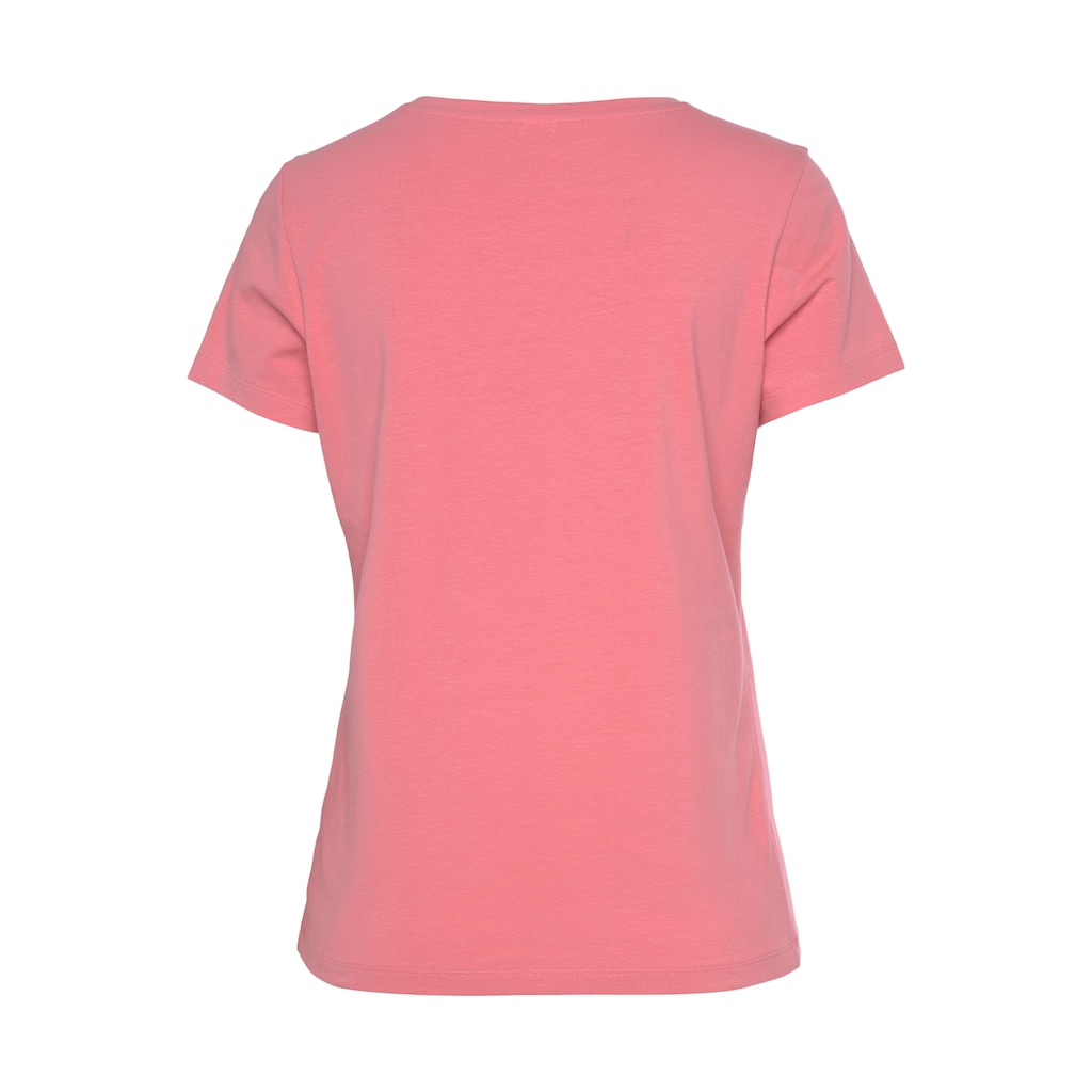 Vivance Kurzarmshirt »-T-Shirt«, mit schönem Frontprint, Loungewear