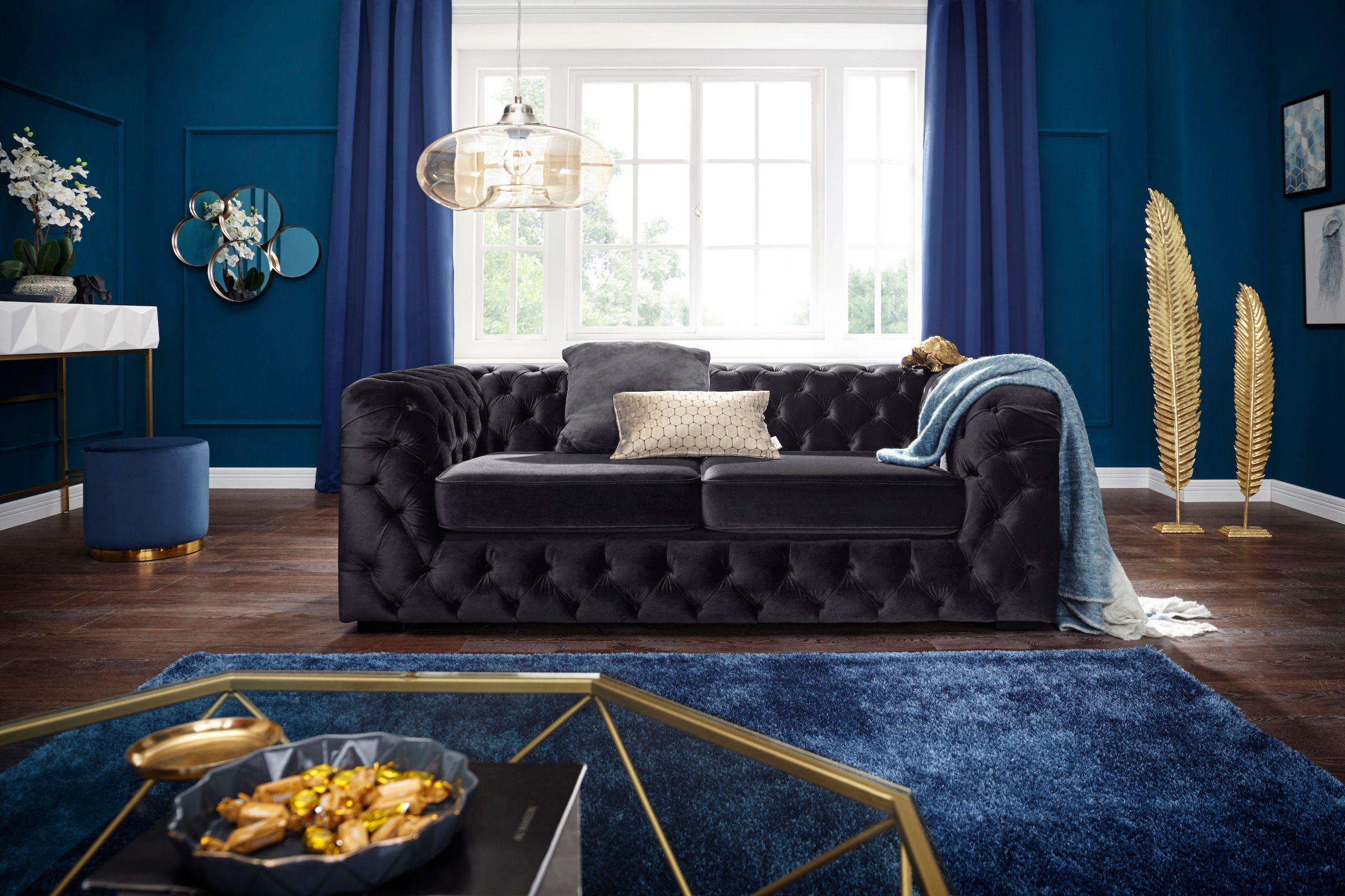 Guido Maria Kretschmer Home&Living Chesterfield-Sofa »Kalina«, mit klassischer Chesterfield-Knopfheftung