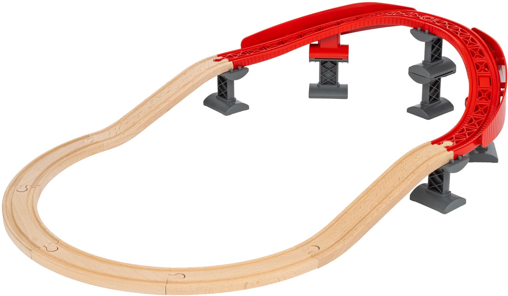 BRIO® Schienenerweiterungs-Set »BRIO® WORLD, Schienenpaket Berg und Tal«, FSC® - schützt Wald - weltweit
