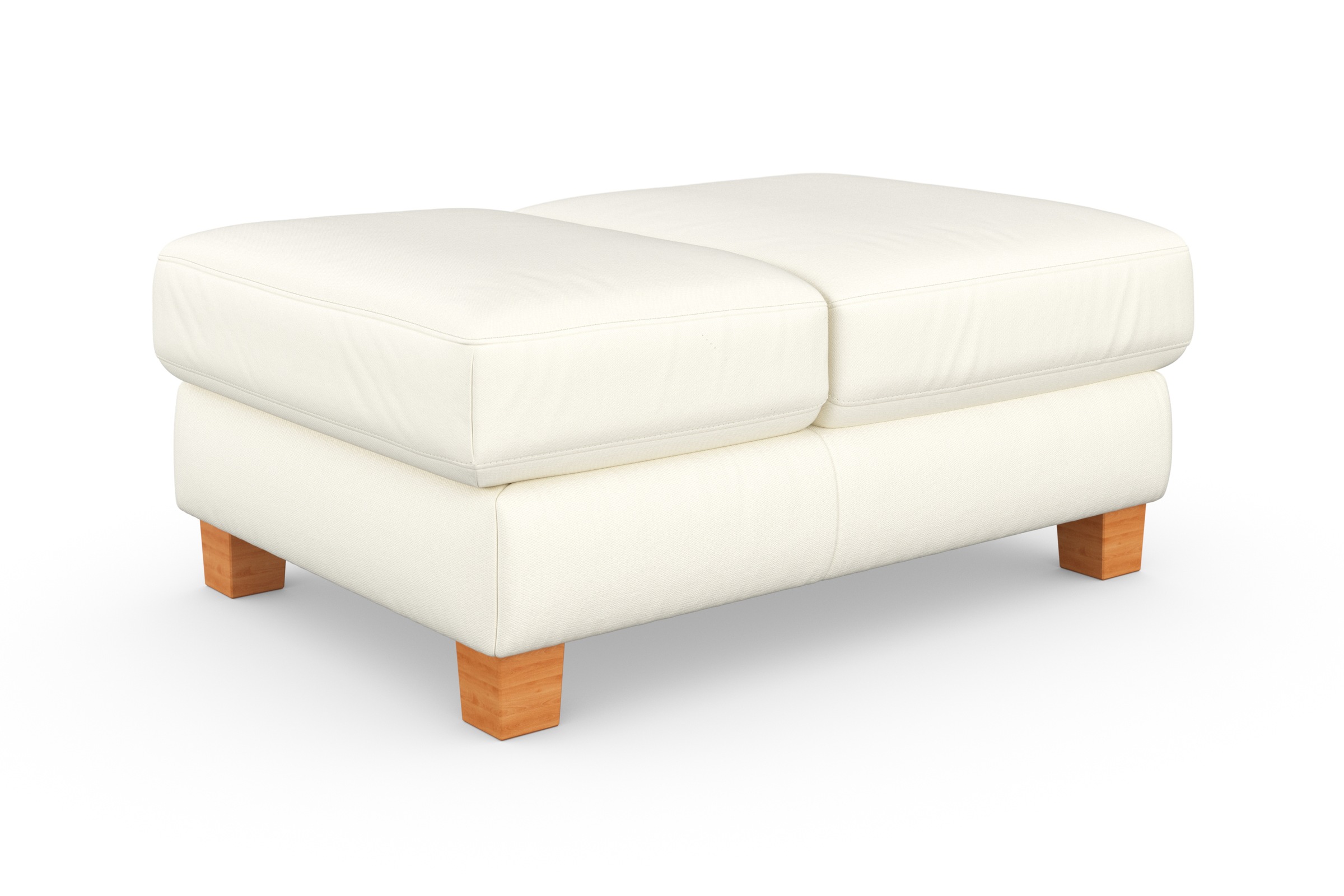 sit&more Polsterhocker »Dundee«, mit Klappfunktion, Federkern und hochwertigen Massivholzfüßen