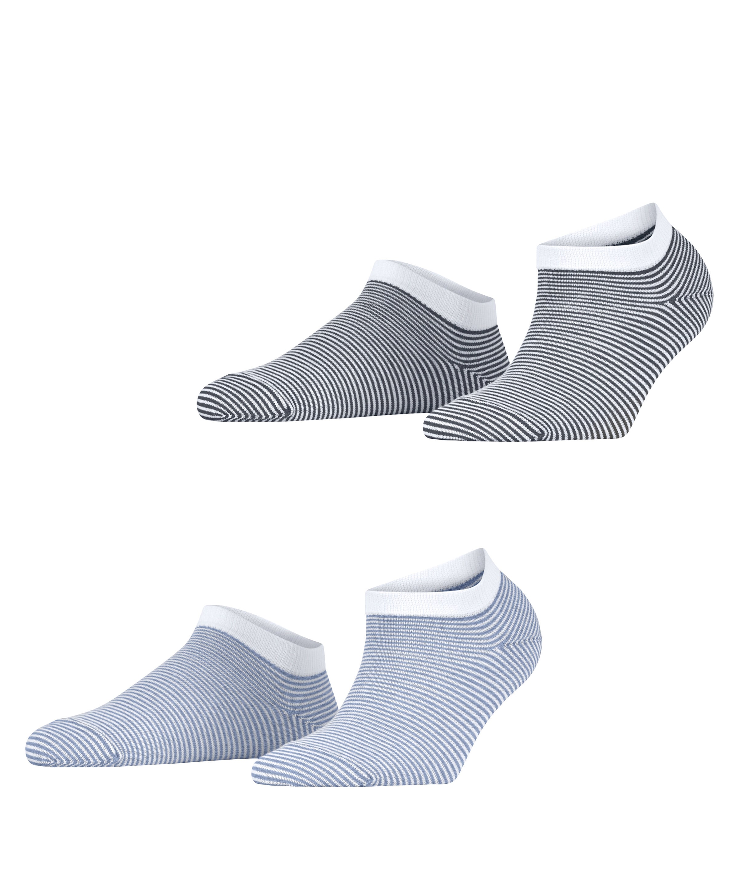 Esprit Sneakersocken "Allover Stripe" 2 Paar, verstärkt, hochwertig, mit Streifen, schmales Bündchen