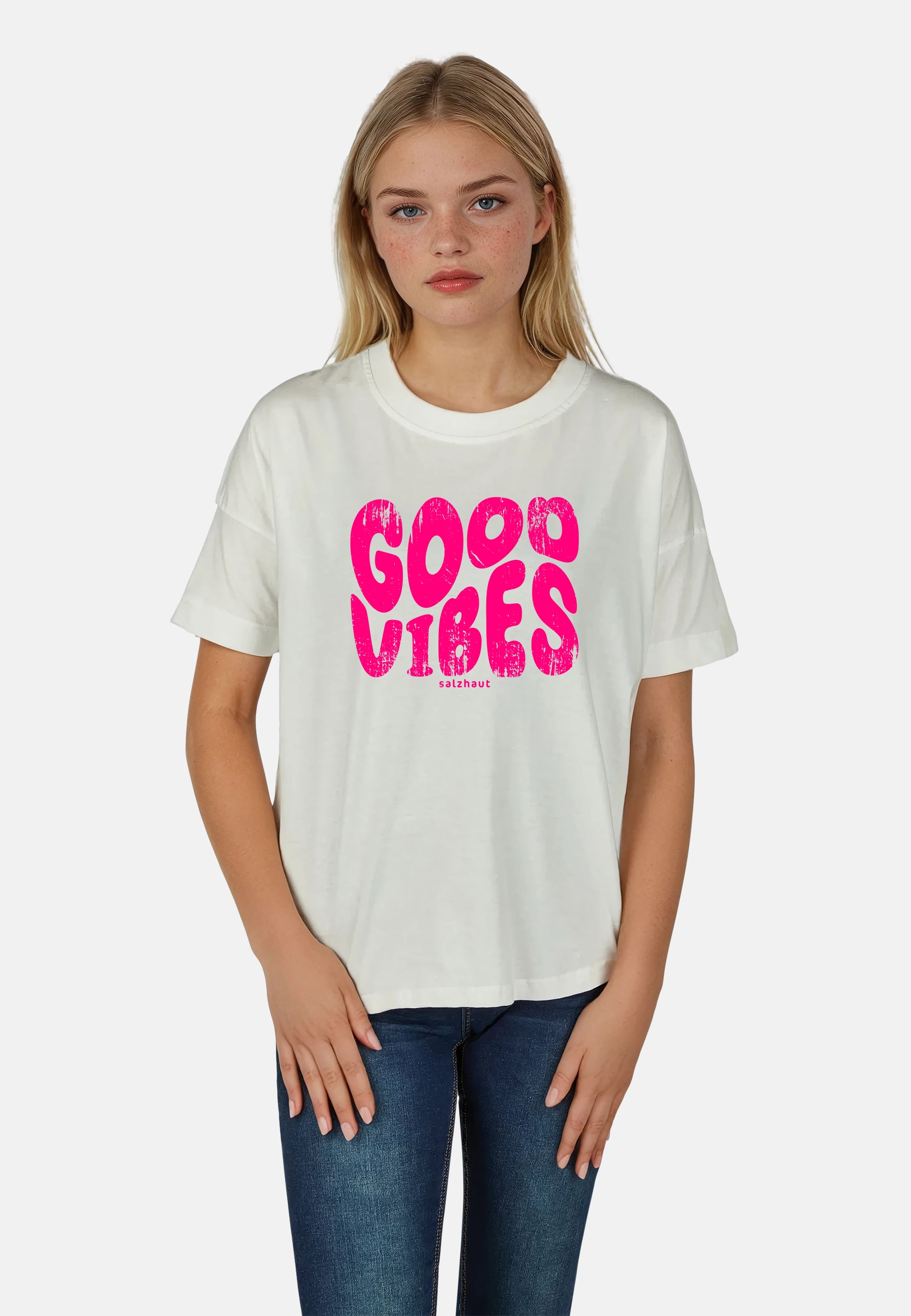 salzhaut T-Shirt »Shirt LEEV - GOOD VIBES«