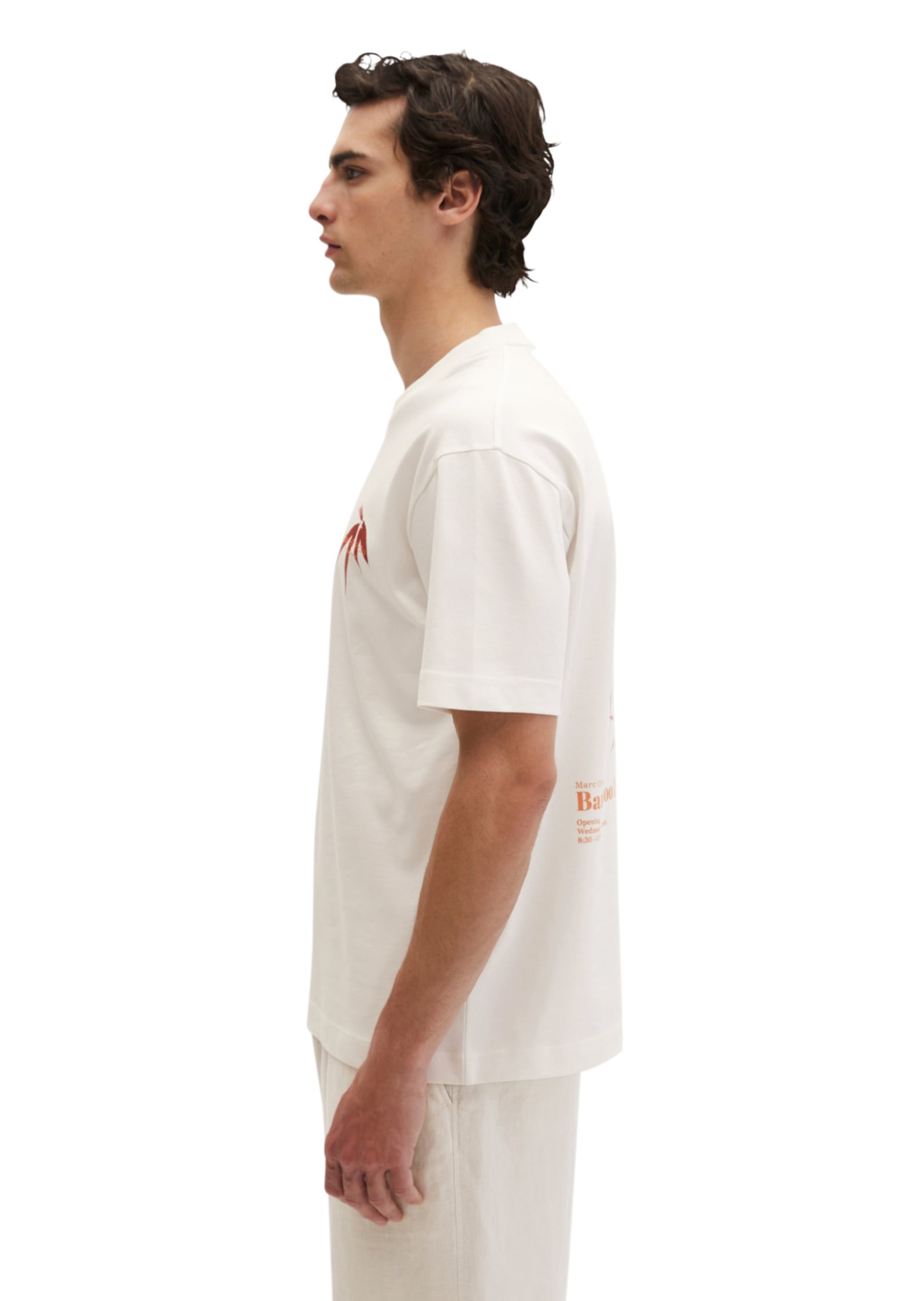 Marc O'Polo T-Shirt »mit saisonalem Rückenprint«