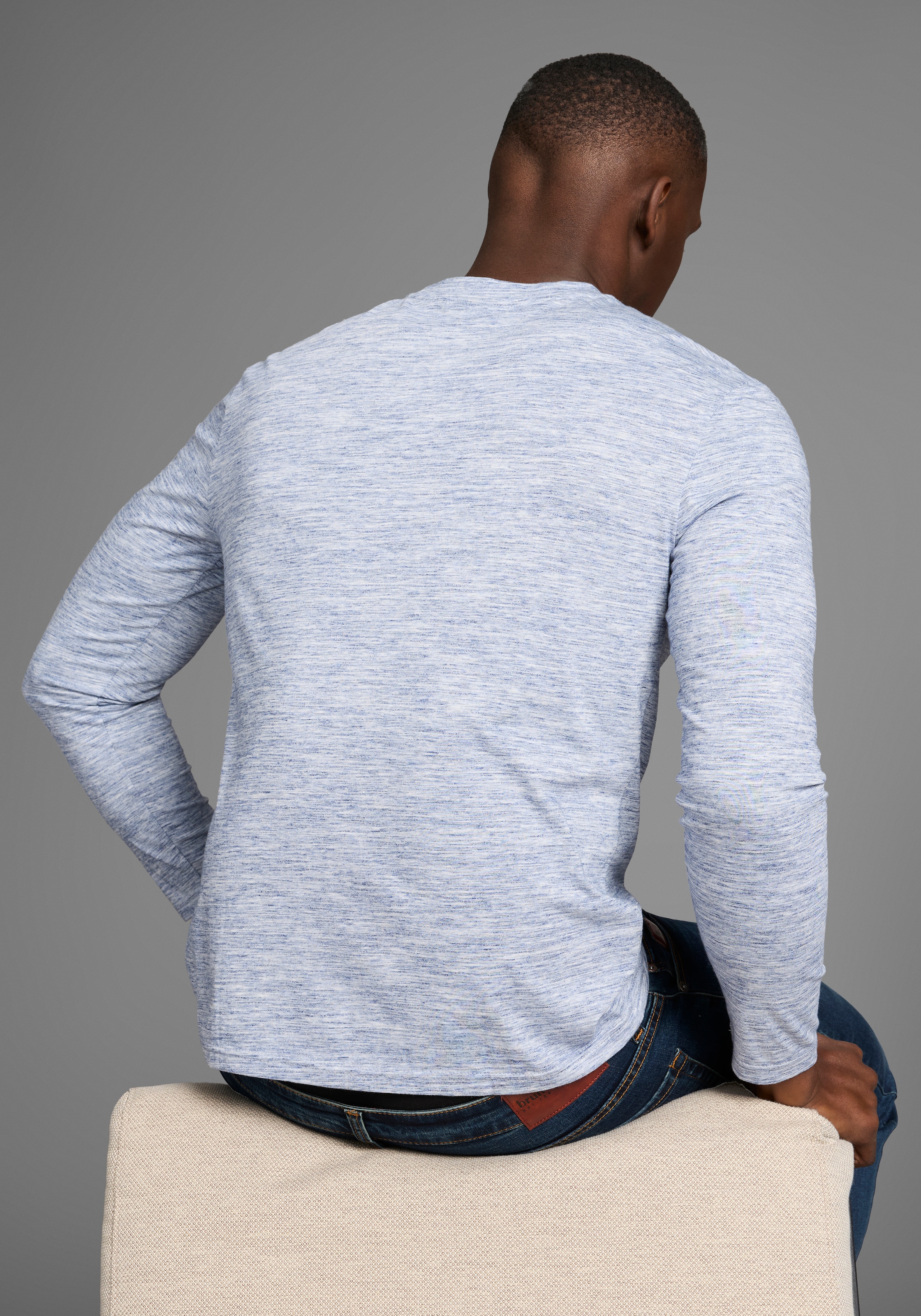Bruno Banani Langarmshirt, Langarmshirt in schmaler Passform
