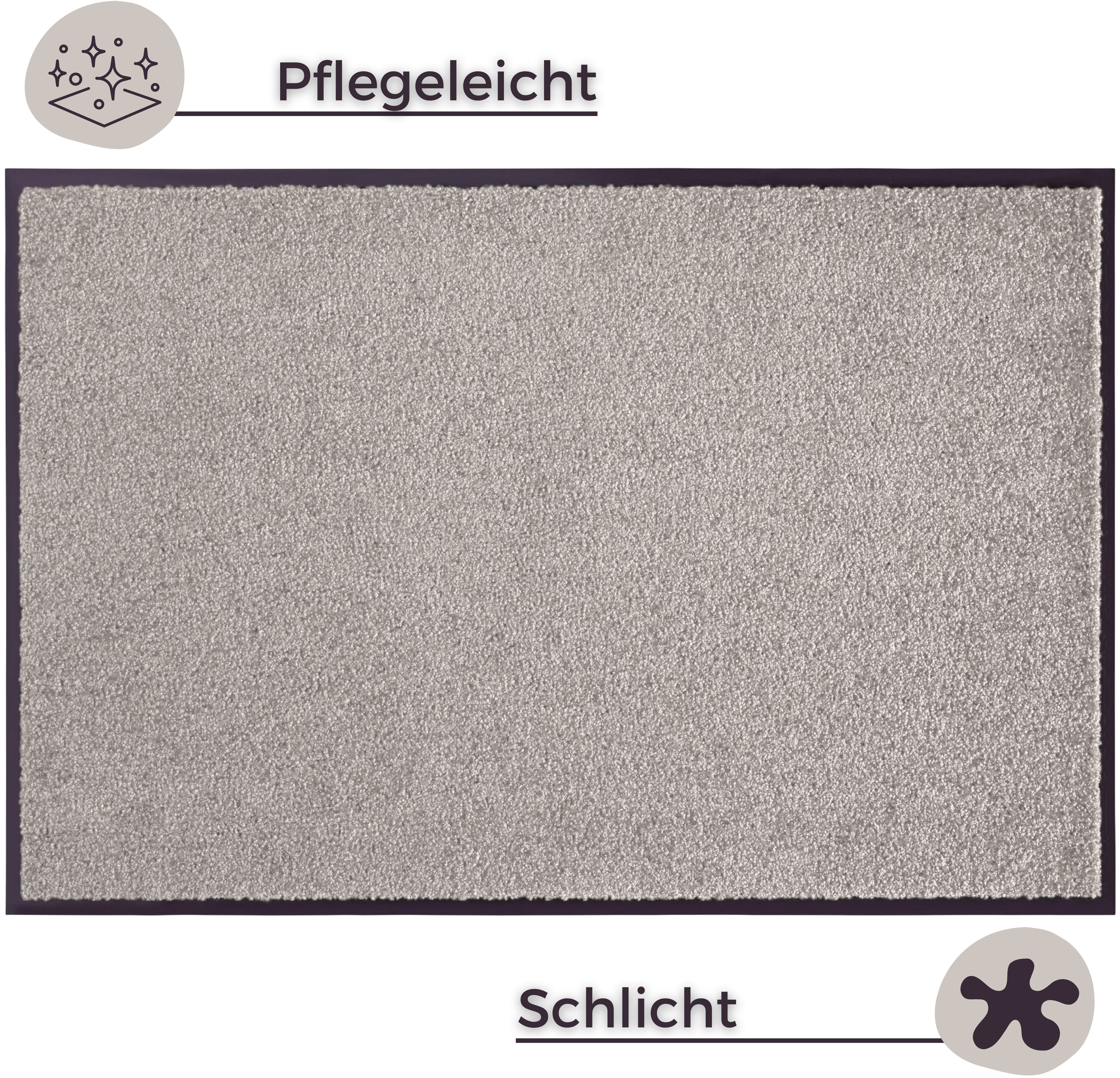 Thumbnail - my home Fußmatte "Clean & Walk" rechteckig 7 mm Höhe Schmutzfangmatte, Türmatte, In- und Outdoor, Teppich, Läufer, wasch...