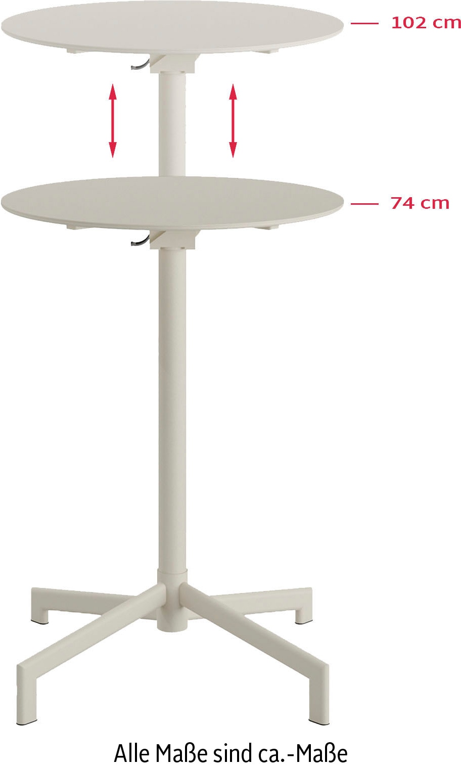 Best Stehtisch »Versa«, (Packung, 1 St.), Terrassen-/Stehtisch