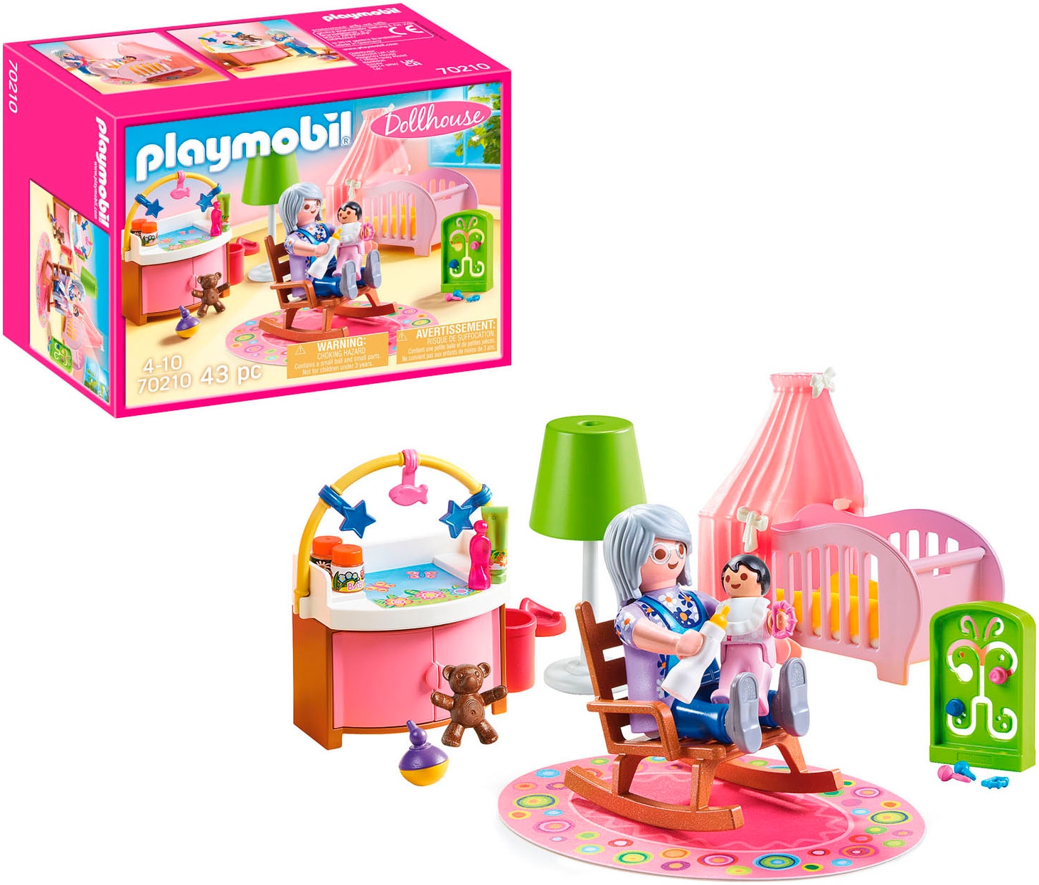 Playmobil® Konstruktions-Spielset »Babyzimmer (70210), Dollhouse« Made in Germany