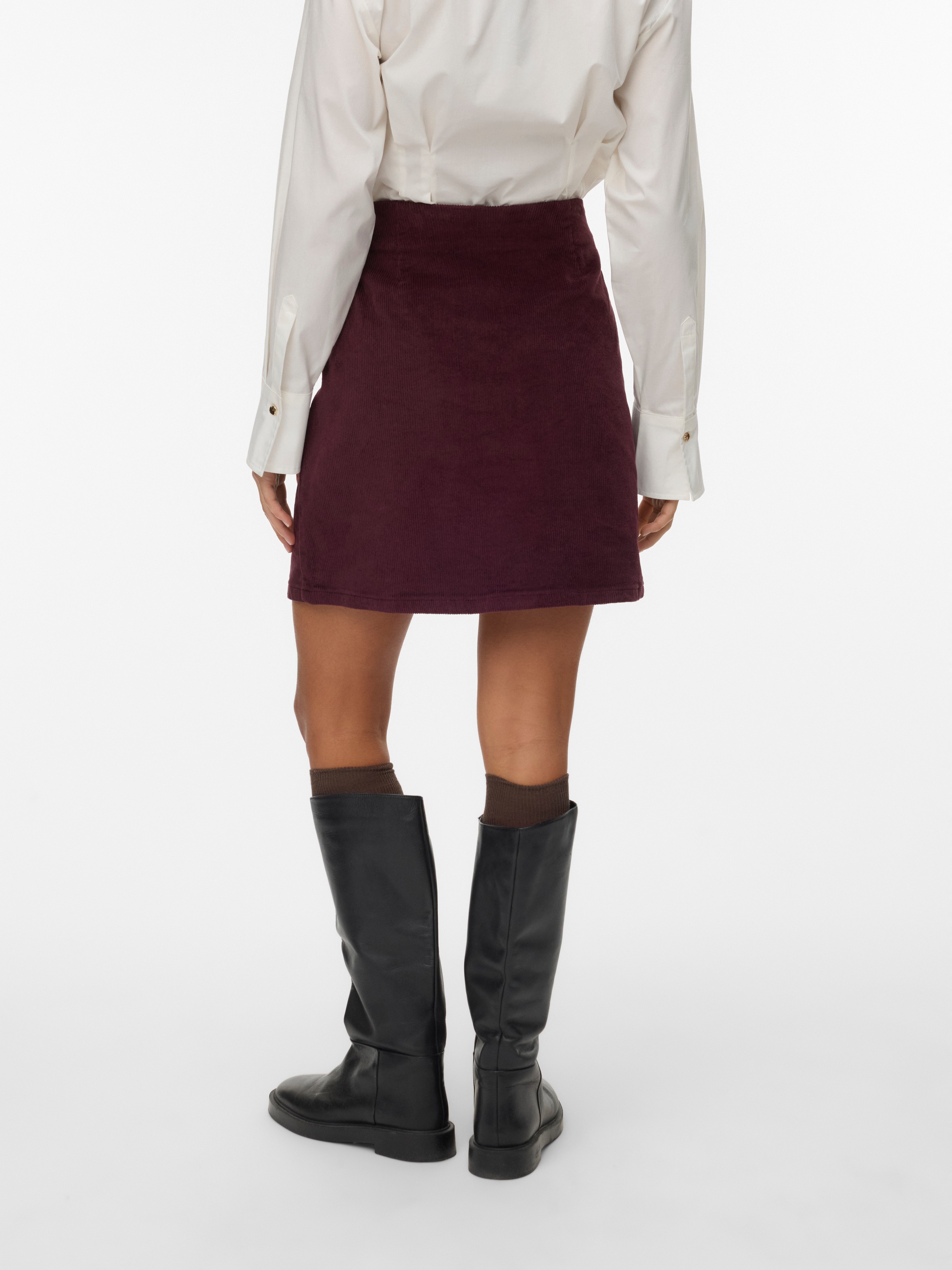 Vero Moda Cordrock "VMETTA HR SHORT CORD SKATER SKIRT NOOS" günstig online kaufen
