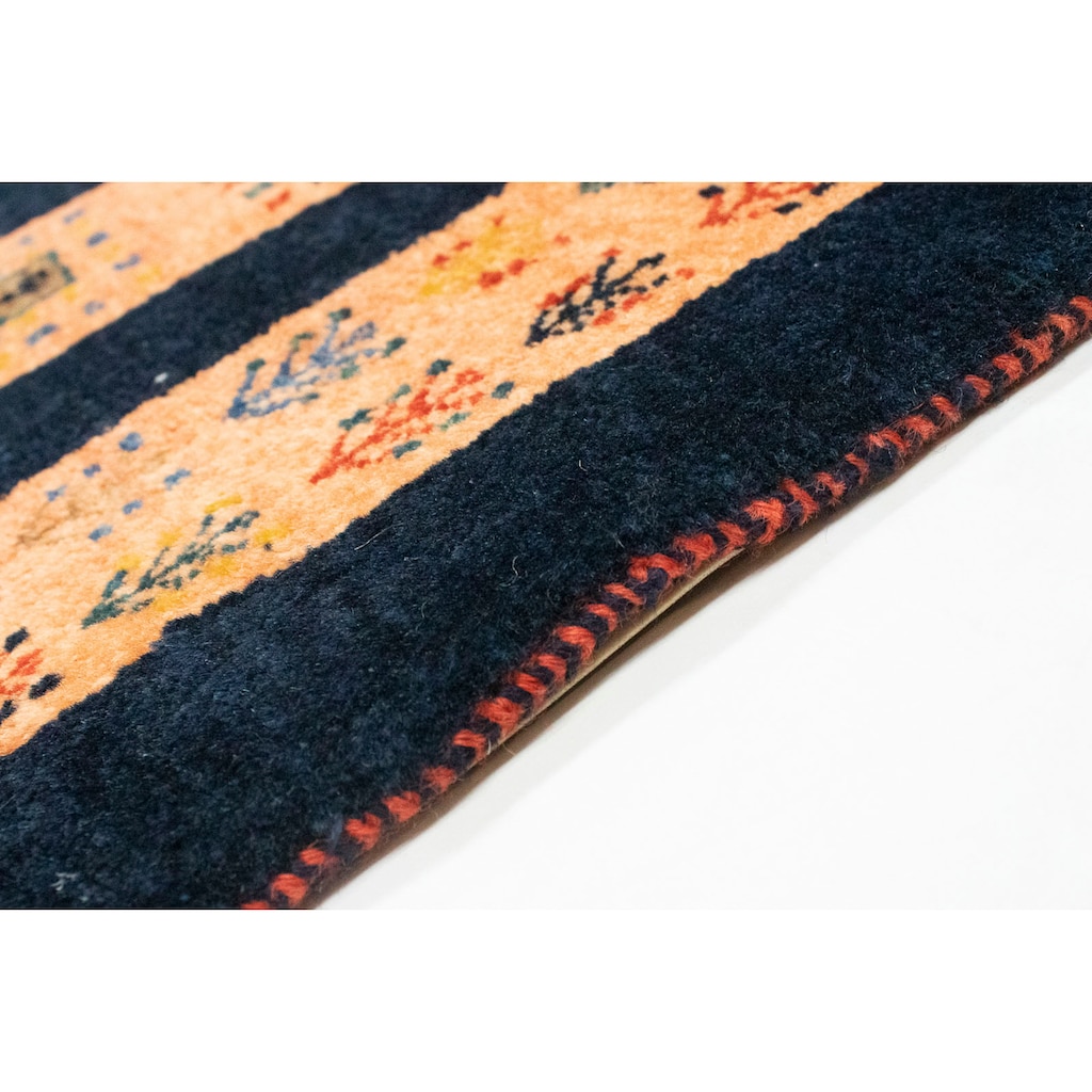 morgenland Wollteppich »Loribaft Teppich handgeknüpft blau«, rechteckig