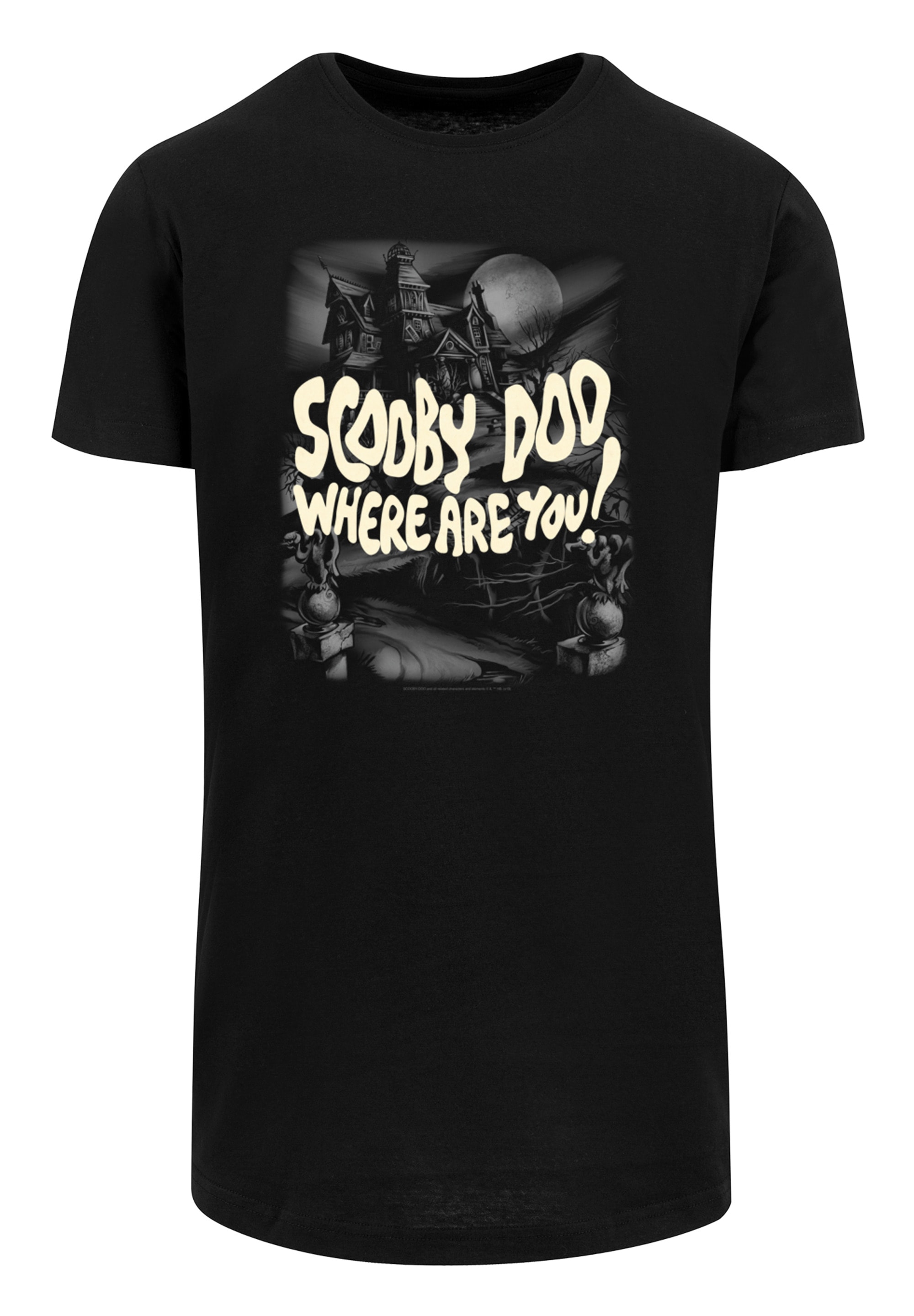 F4NT4STIC Kurzarmshirt "F4NT4STIC Herren Scooby Doo Scary Castle with Shape günstig online kaufen